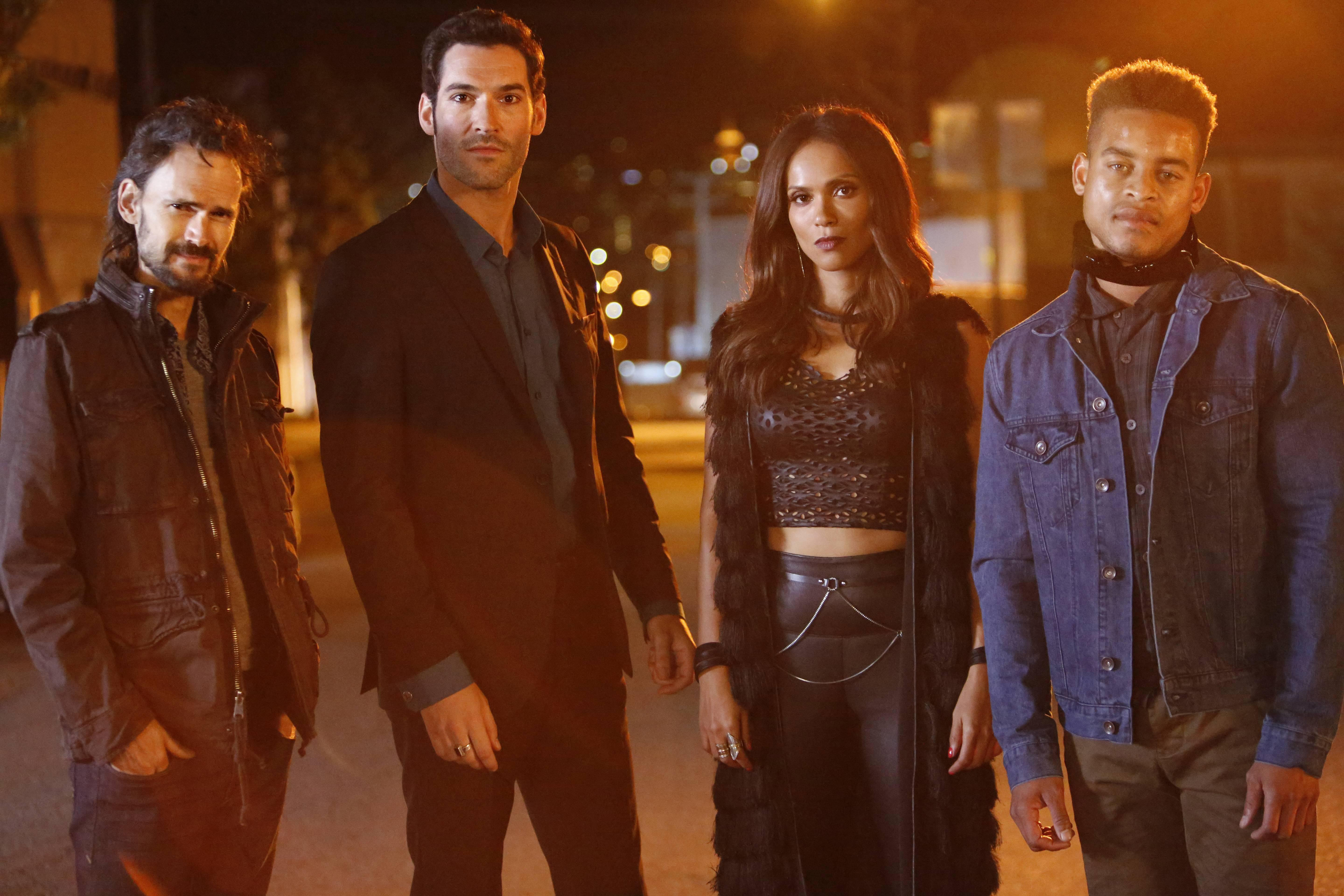 Tom Ellis and cast from Lucifer HD Wallpaper
