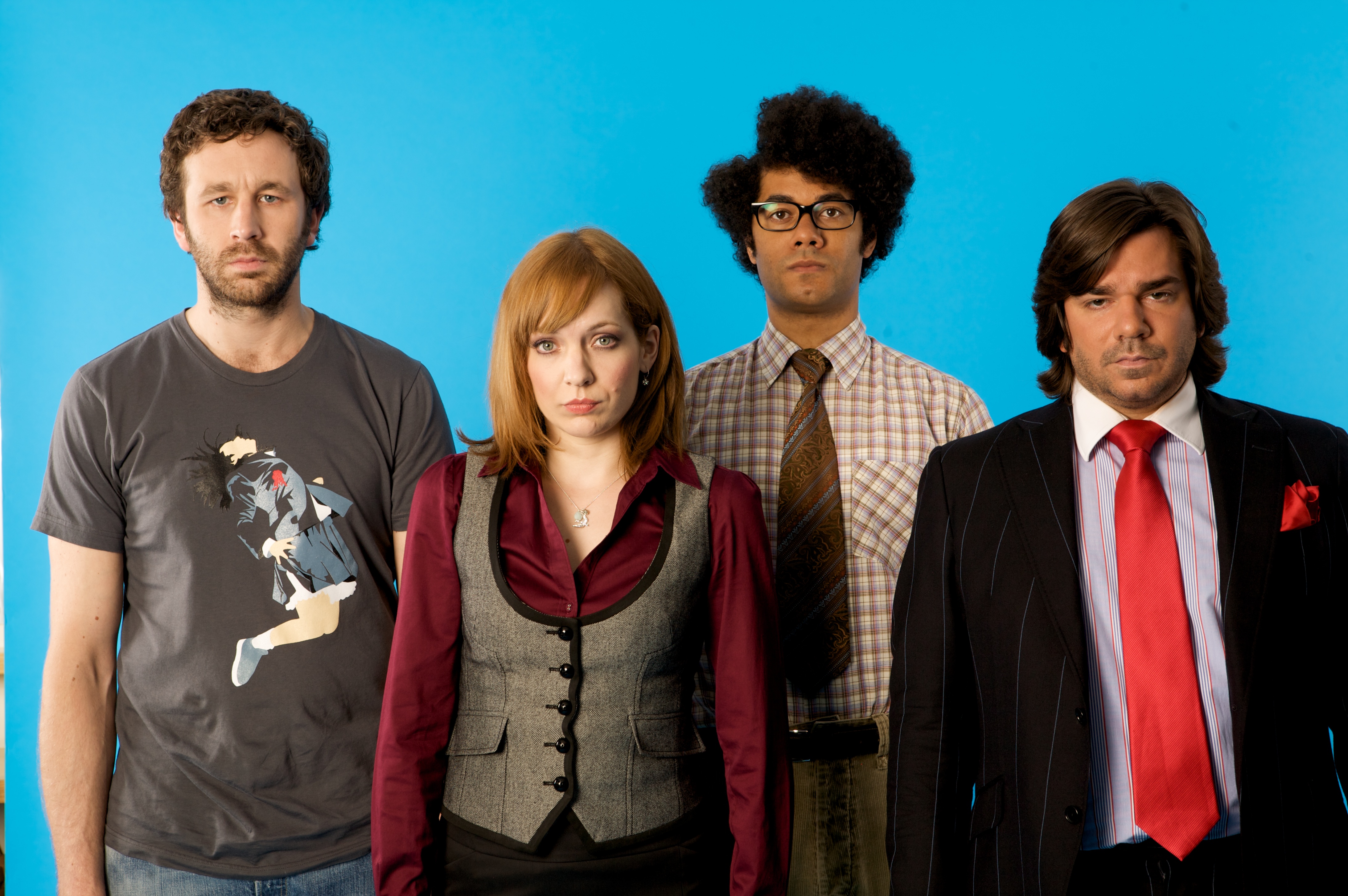 Chris O'Dowd and cast of The IT Crowd HD Wallpaper