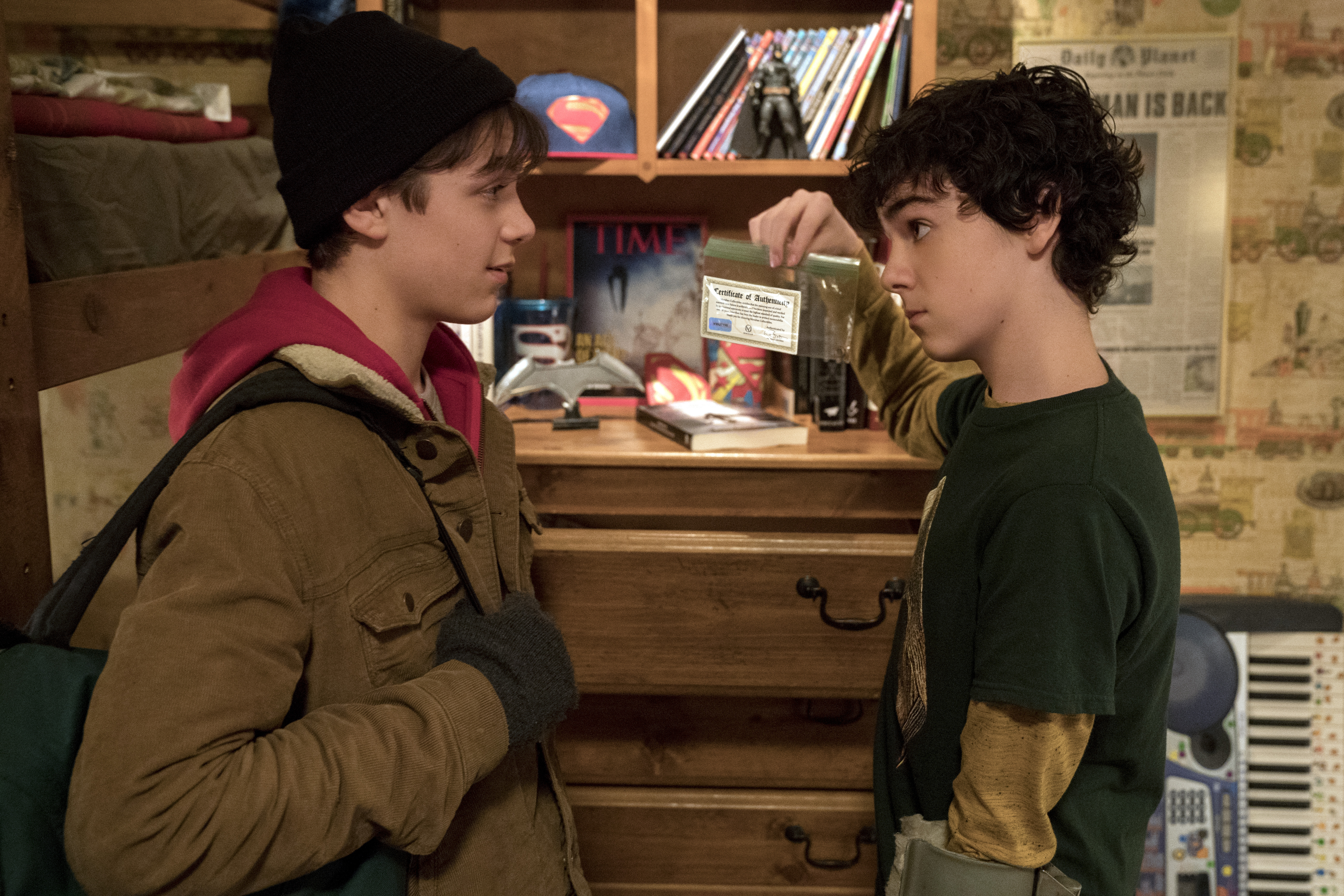 Billy Batson from Shazam! holding a bag HD Wallpaper