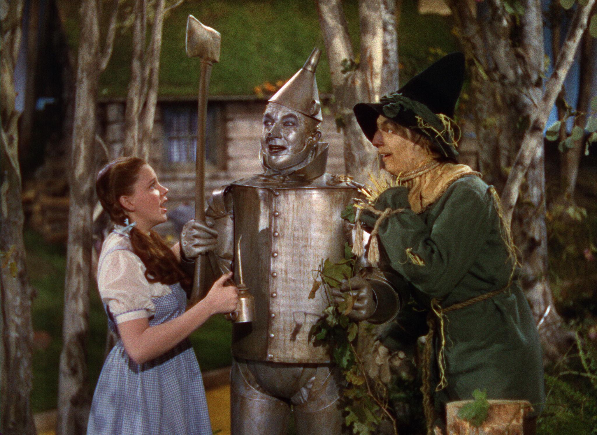 Dorothy, Tin Man, and Scarecrow from The Wizard of Oz HD Wallpaper