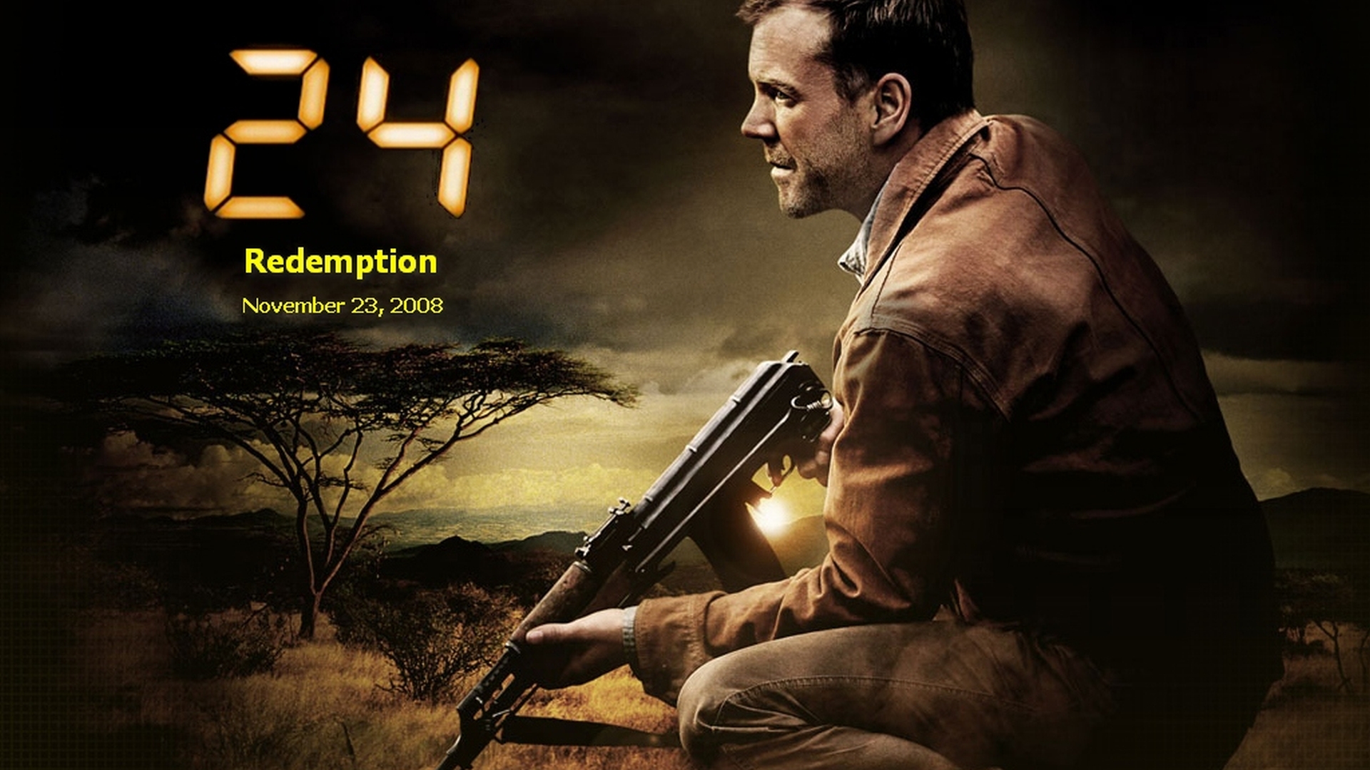 24: Redemption starring Kiefer Sutherland HD Wallpaper