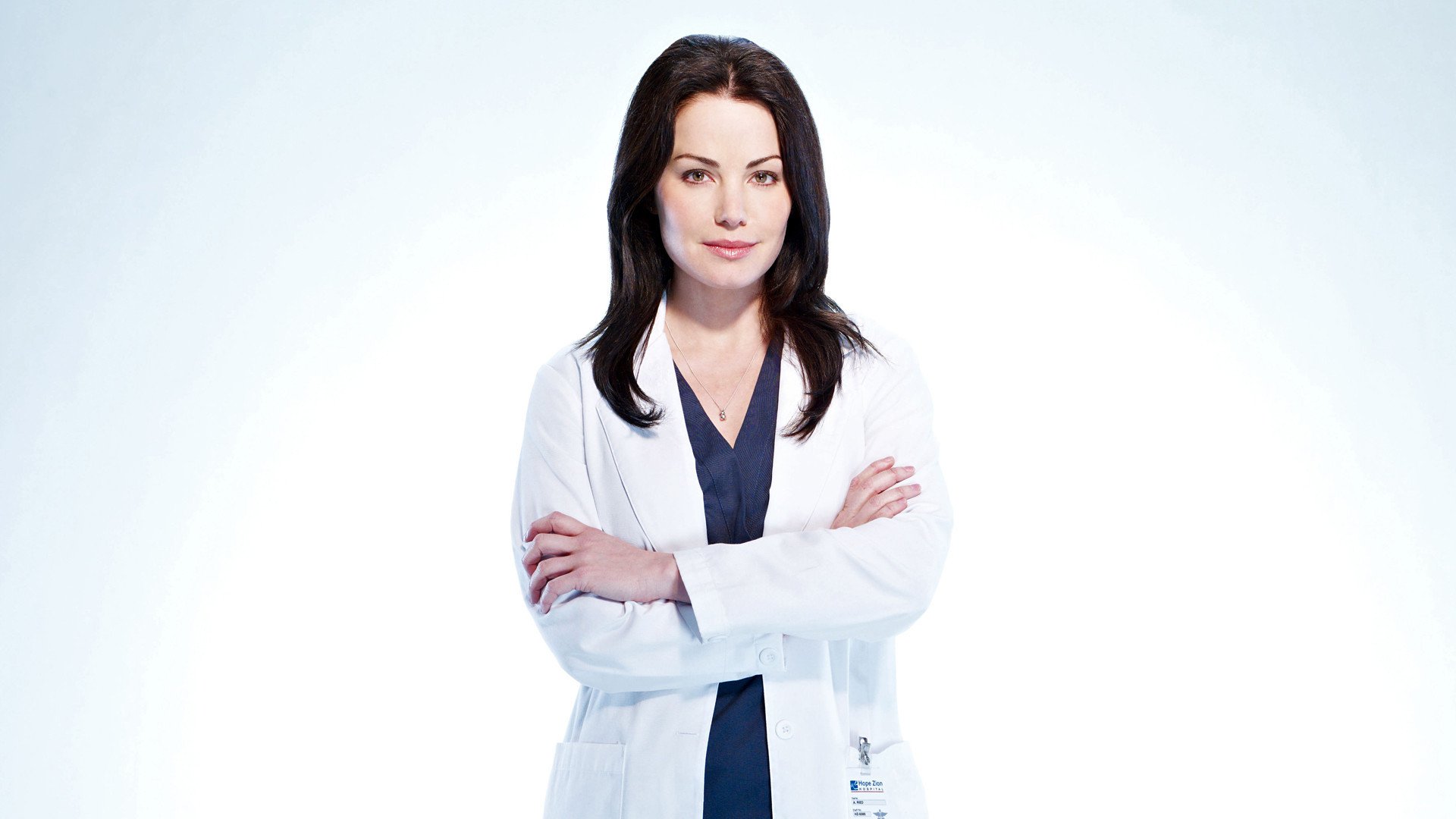 Erica Durance as a doctor HD Wallpaper