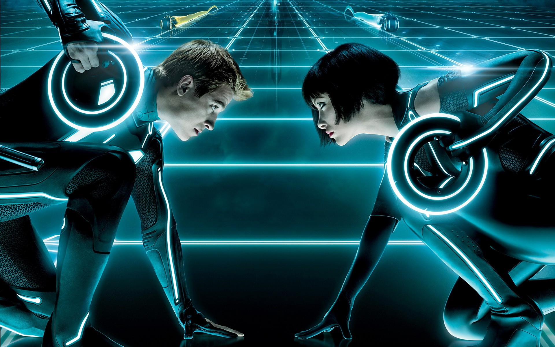 Sam Flynn and Quorra from Tron: Legacy HD Wallpaper