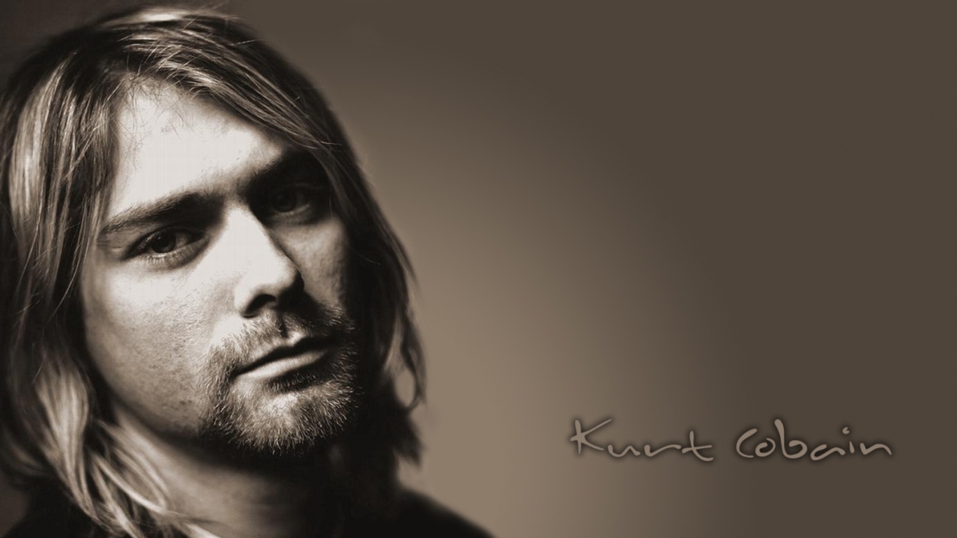 Kurt Cobain portrait HD Wallpaper