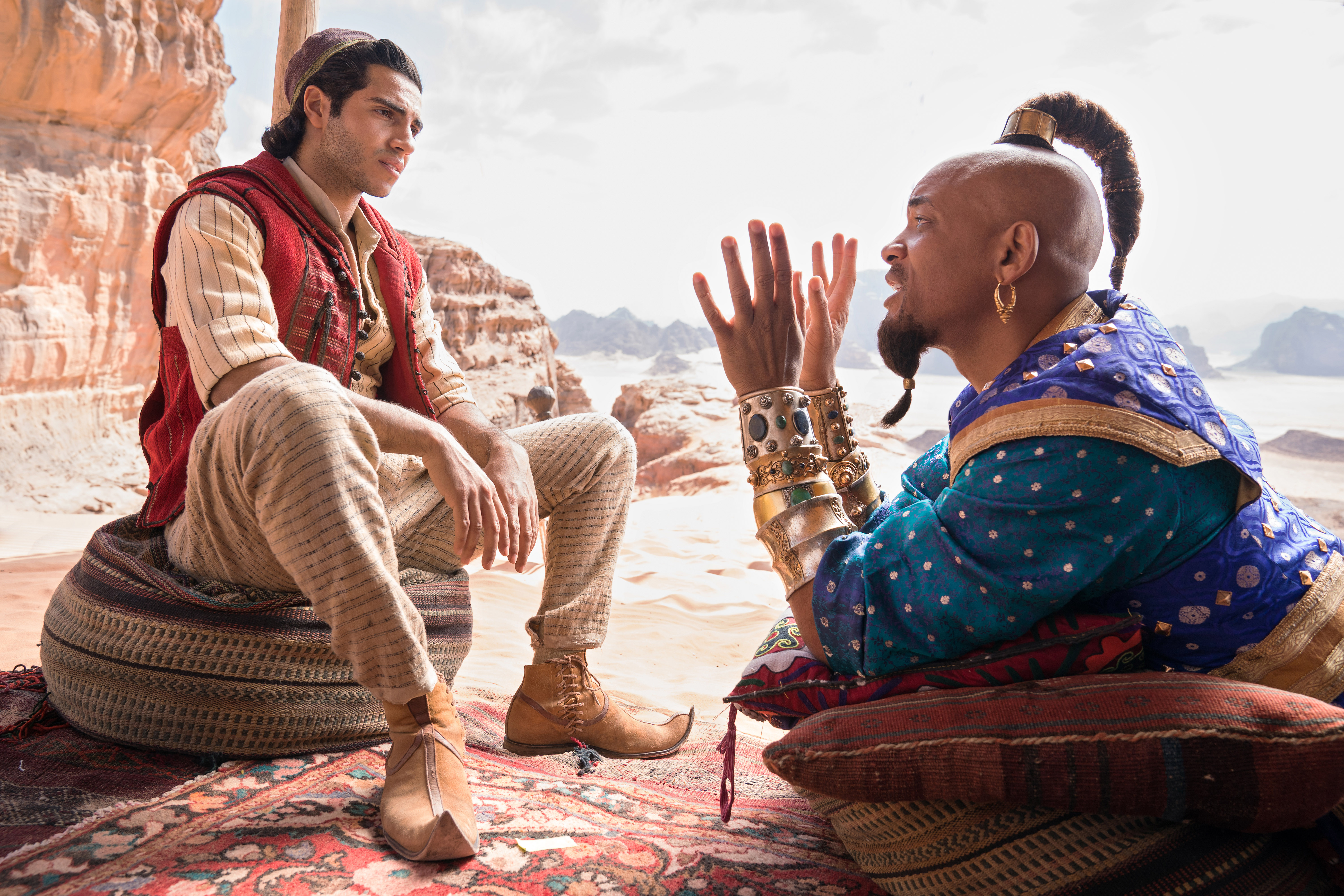 Aladdin and Genie from Aladdin HD Wallpaper