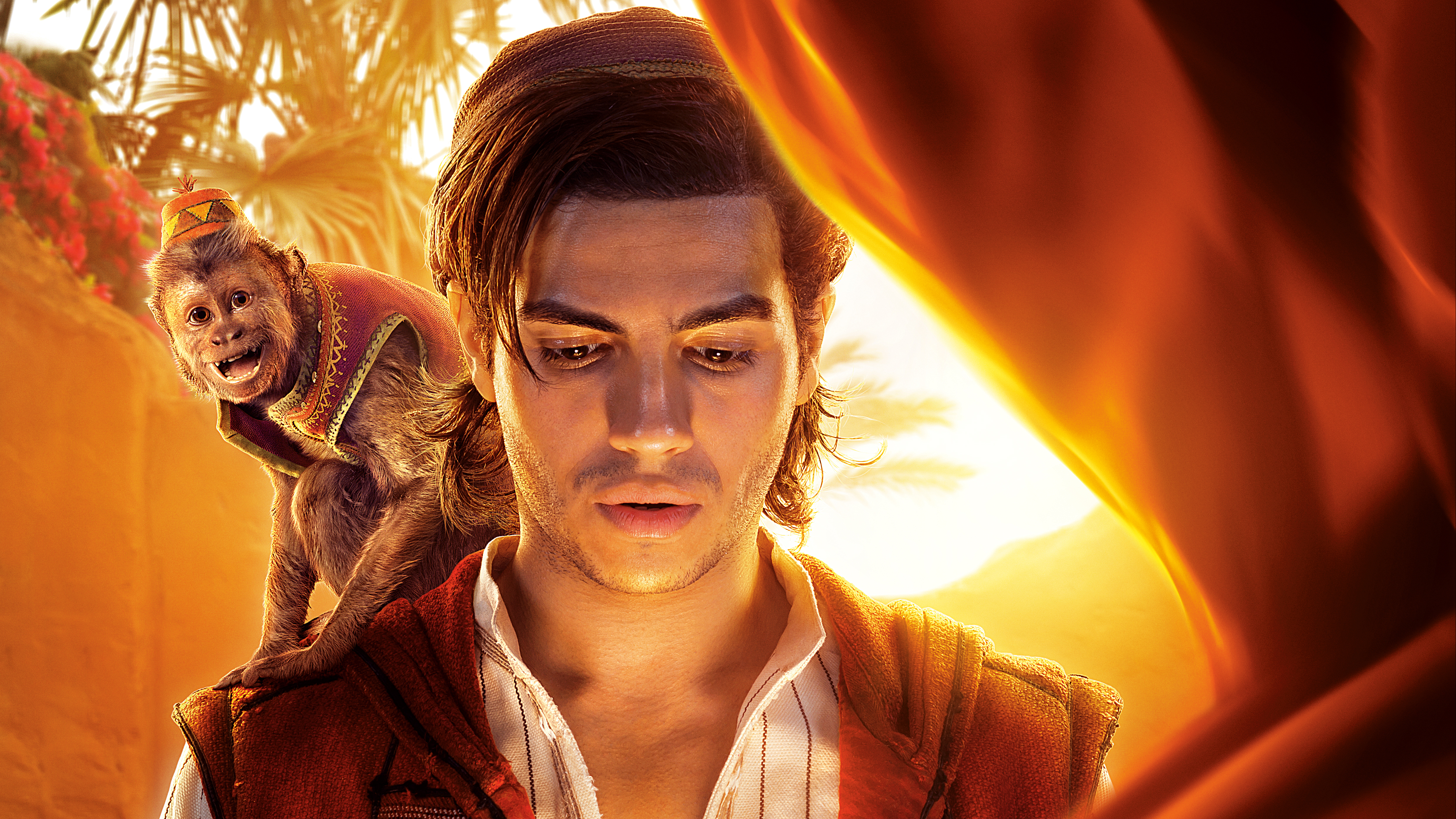 Aladdin and Abu from Aladdin HD Wallpaper