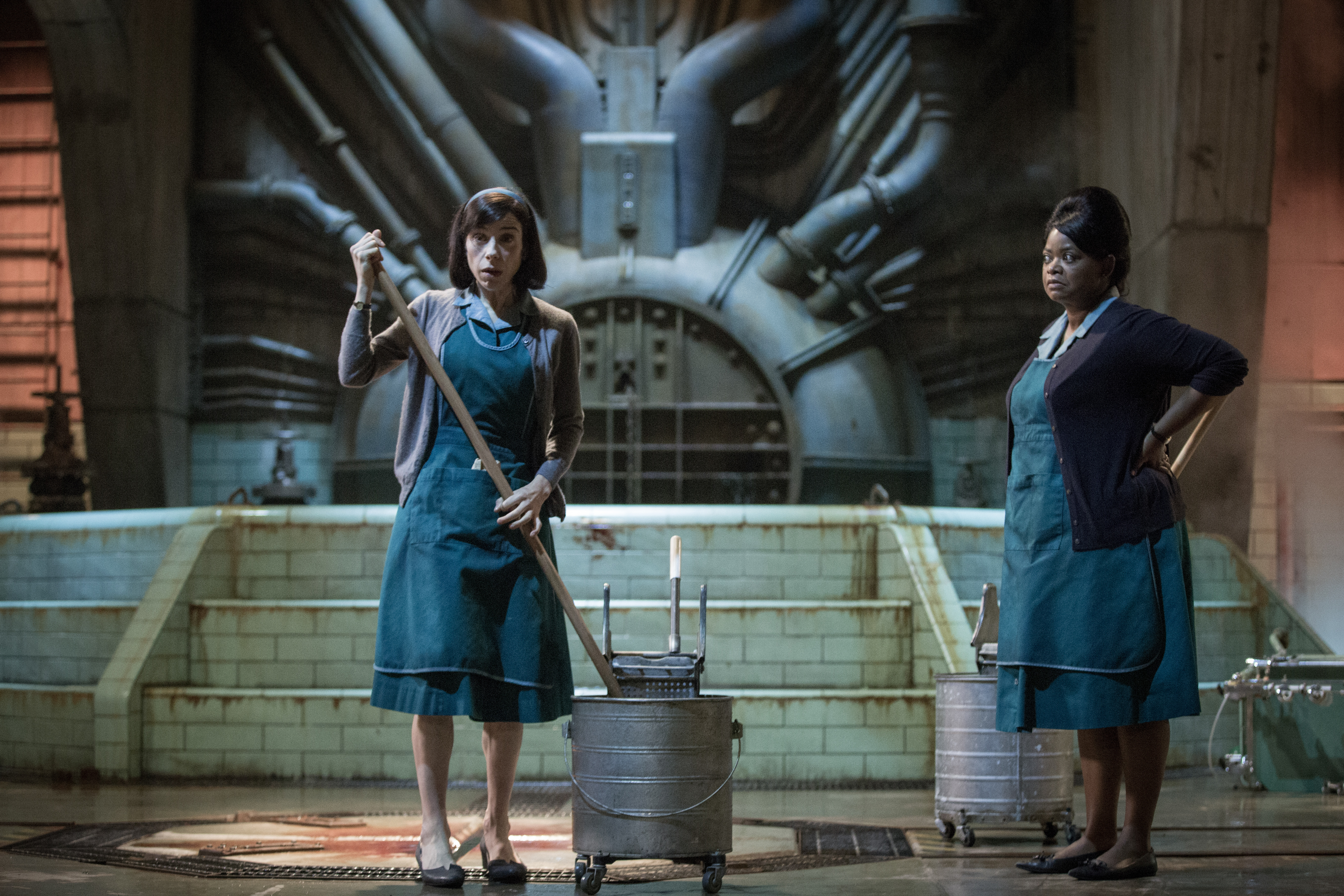 Octavia Spencer and Sally Hawkins in The Shape of Water HD Wallpaper