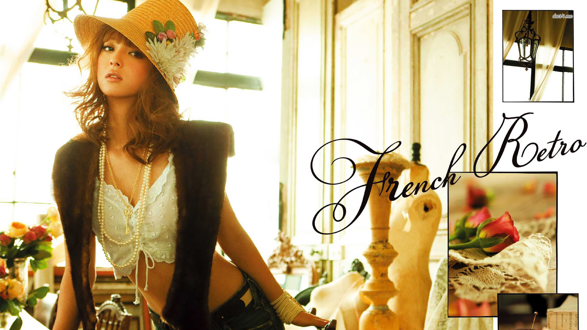 Nozomi Sasaki in French Retro Style HD Wallpaper