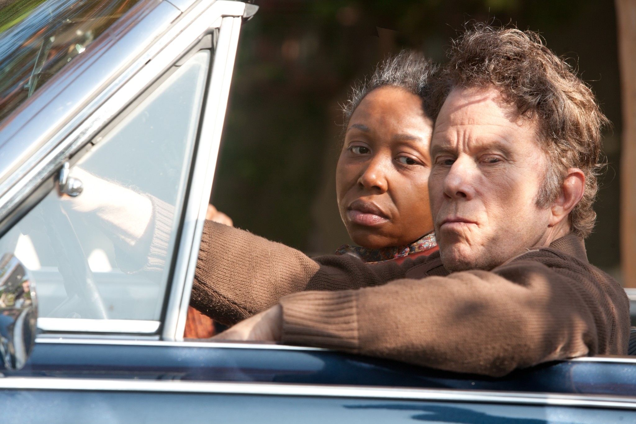 Tom Waits in a car HD Wallpaper