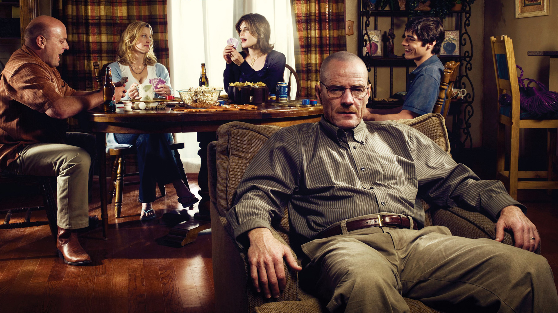 Betsy Brandt and cast of Breaking Bad HD Wallpaper