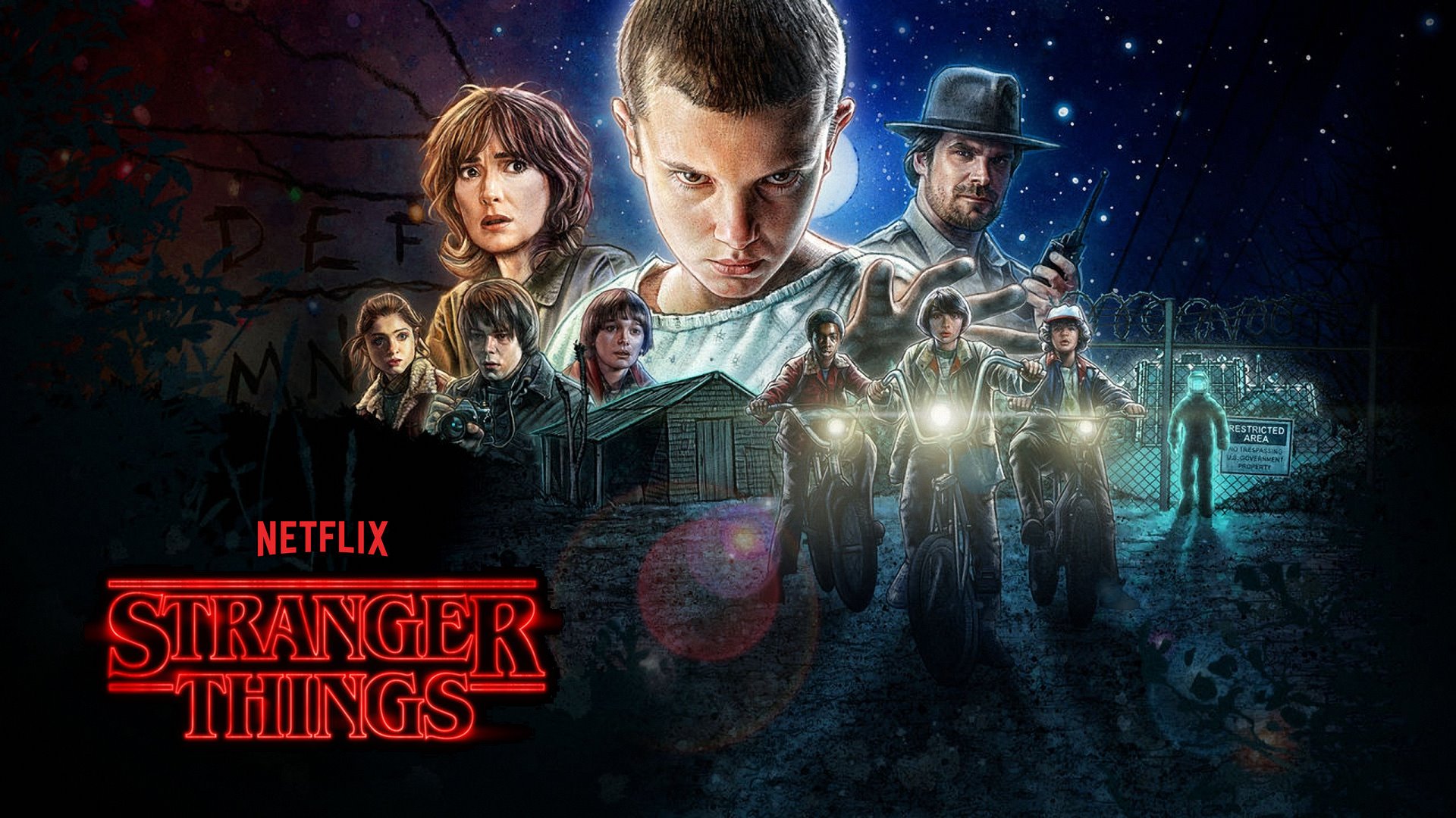 Stranger Things Netflix Series Poster HD Wallpaper