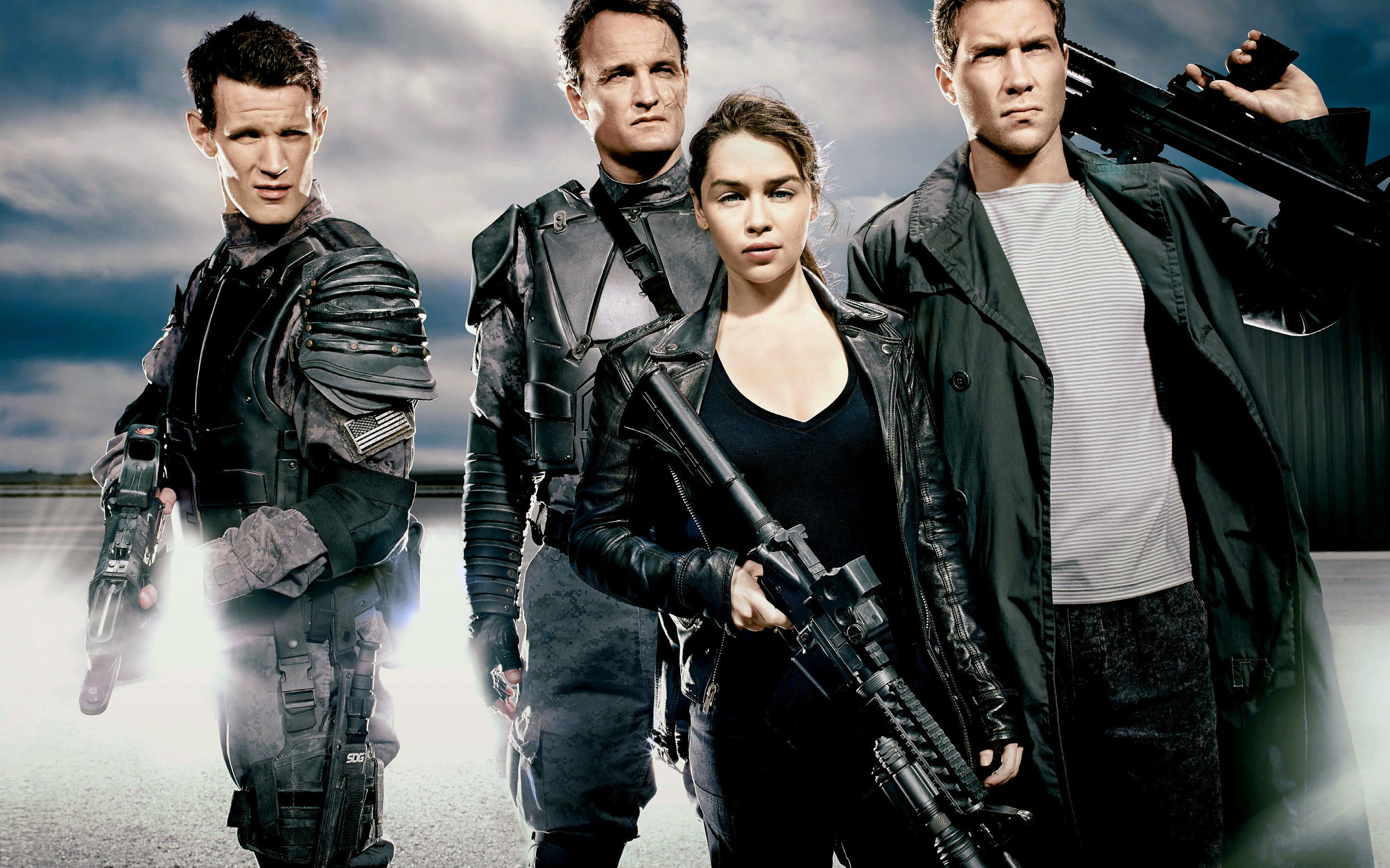 Jason Clarke and cast from Terminator Genisys HD Wallpaper