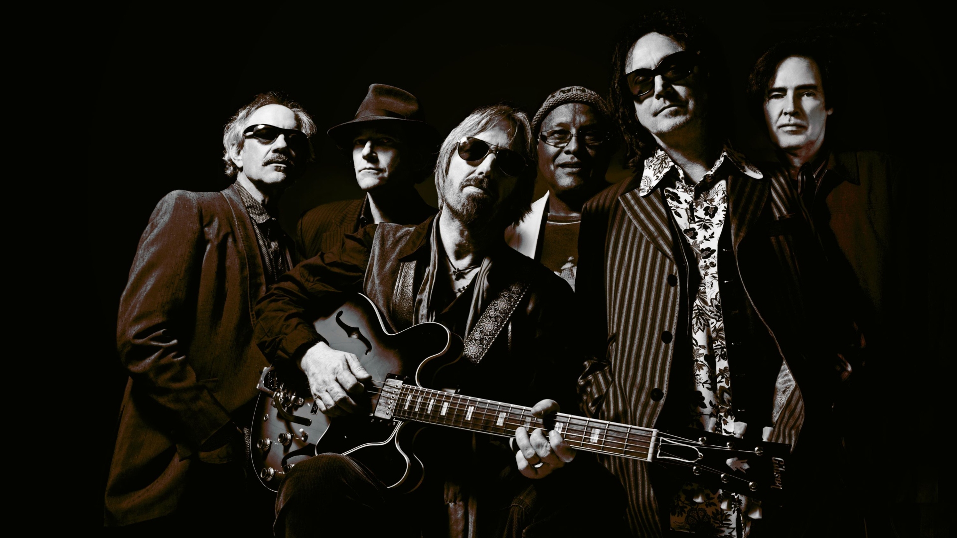 Tom Petty and the Heartbreakers band portrait HD Wallpaper