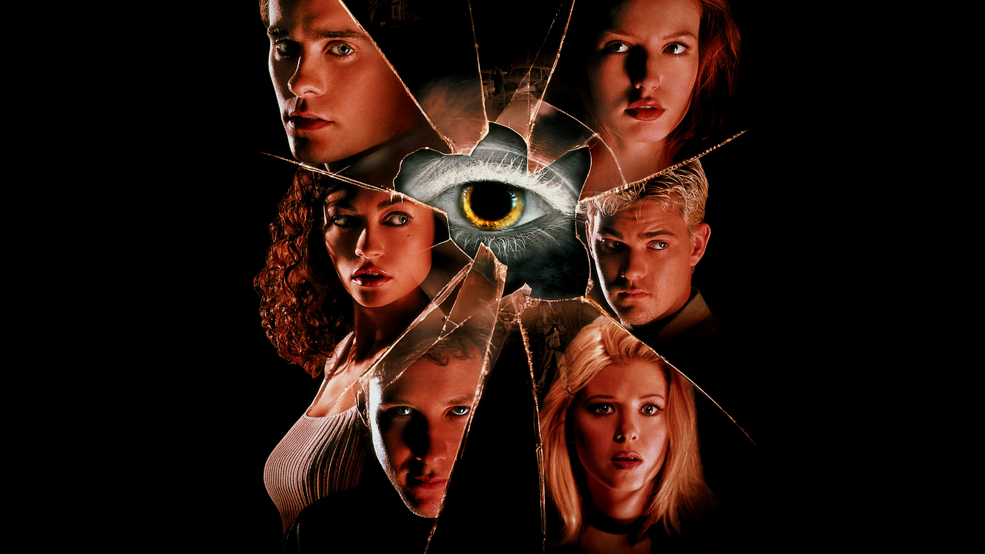 Alicia Witt and other actors in horror movie poster HD Wallpaper