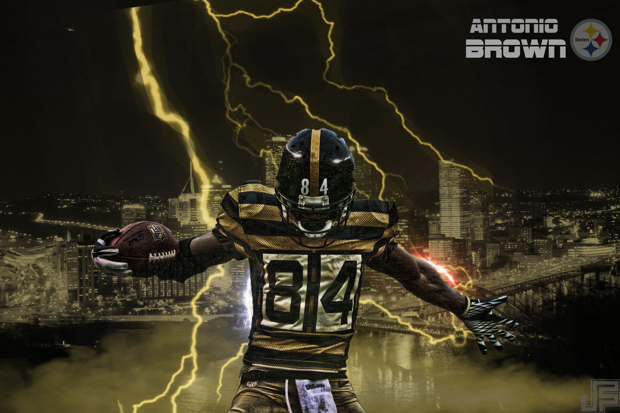 Antonio Brown from Pittsburgh Steelers HD Wallpaper