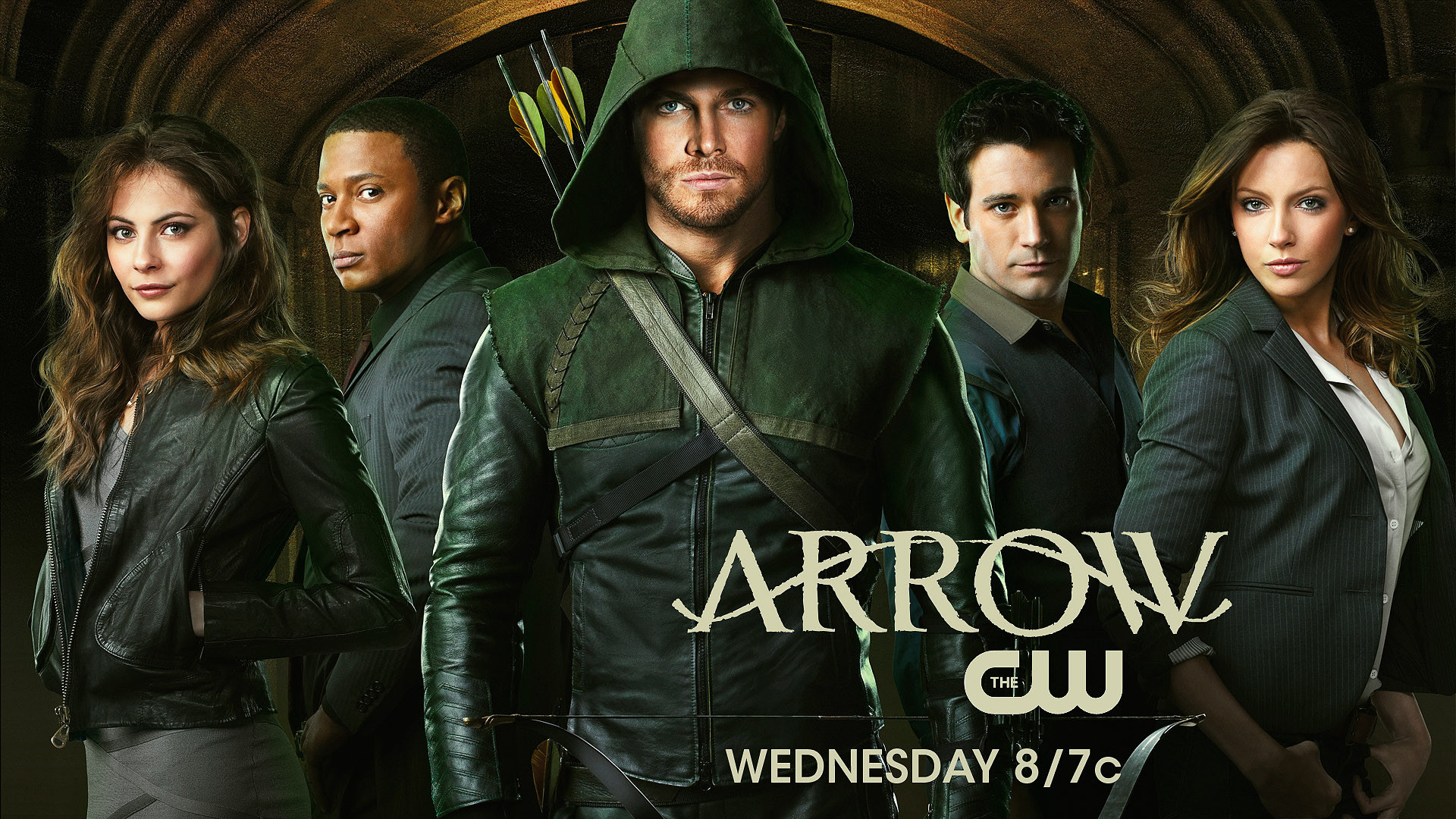 Arrow cast from The CW HD Wallpaper