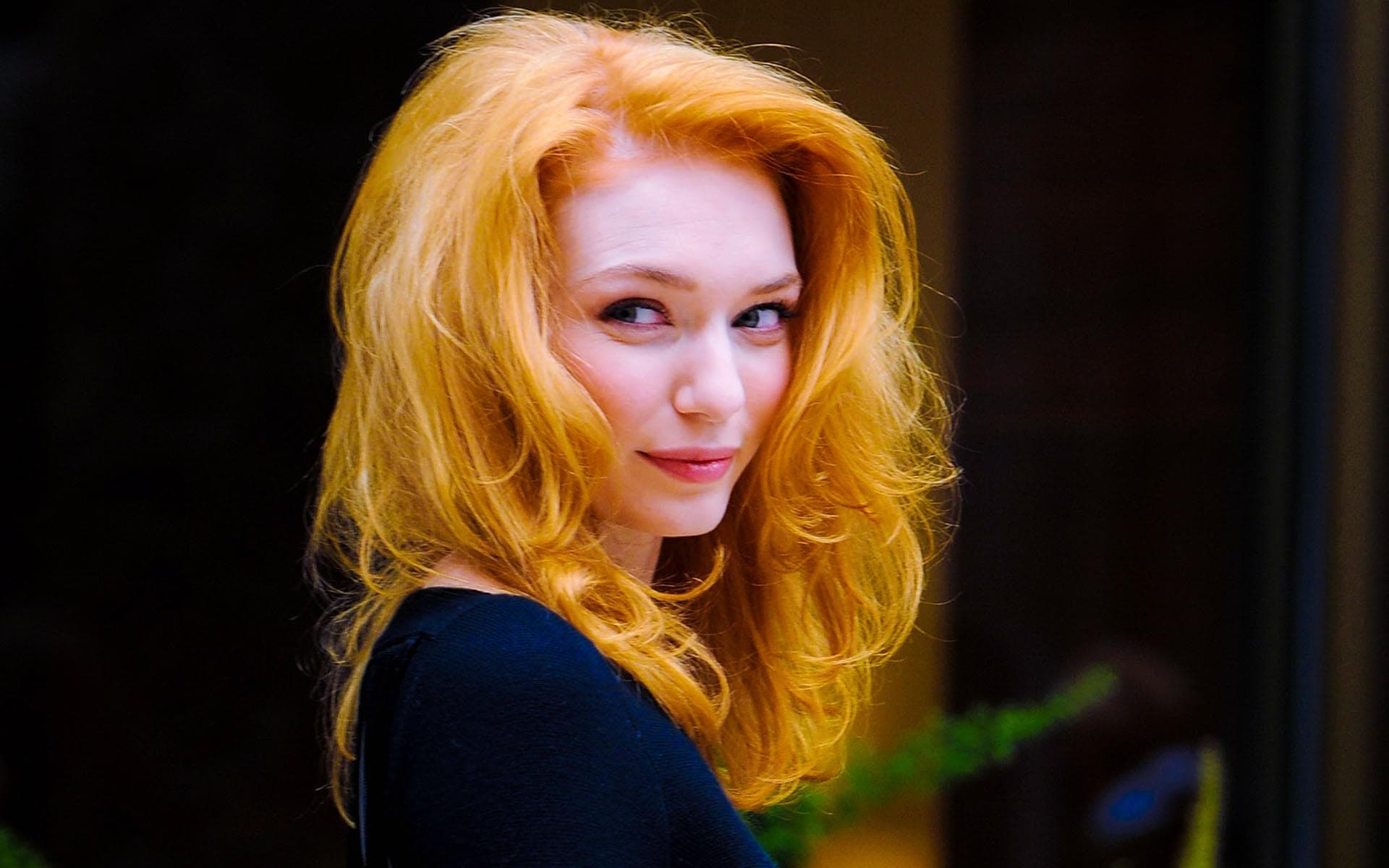 Eleanor Tomlinson with orange hair HD Wallpaper