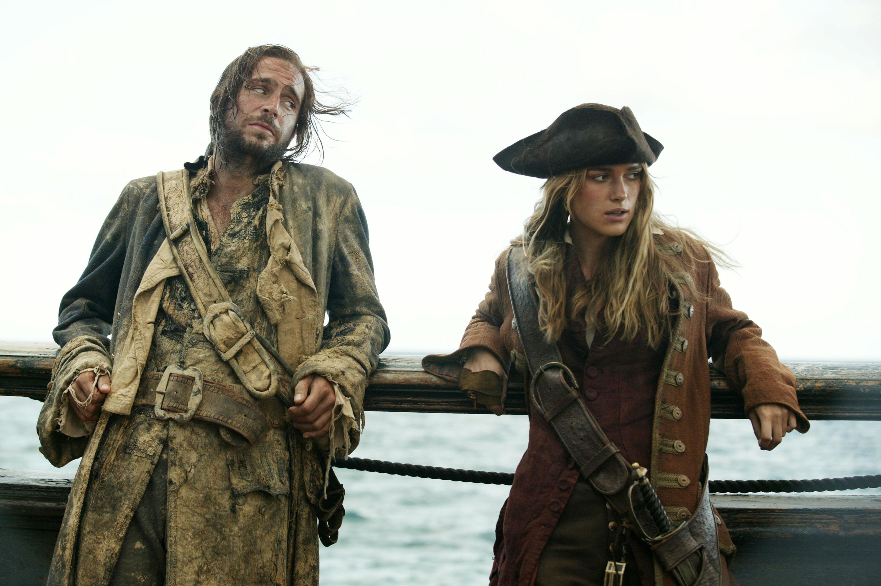 Jack Davenport and Keira Knightley in Pirates of the Caribbean HD Wallpaper