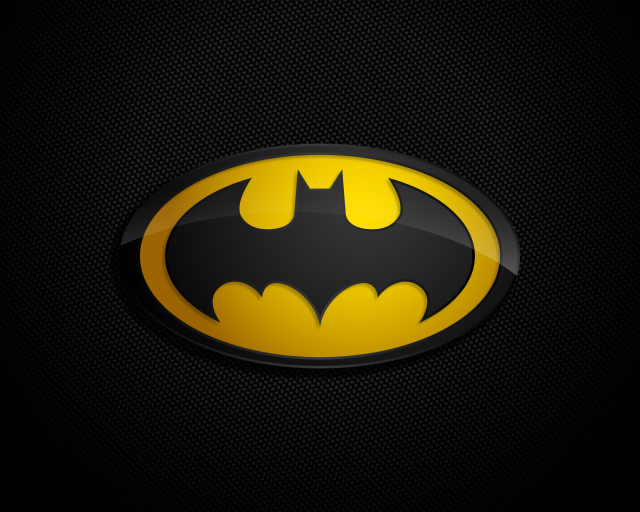Batman Logo on Carbon Fiber Background HD Wallpaper