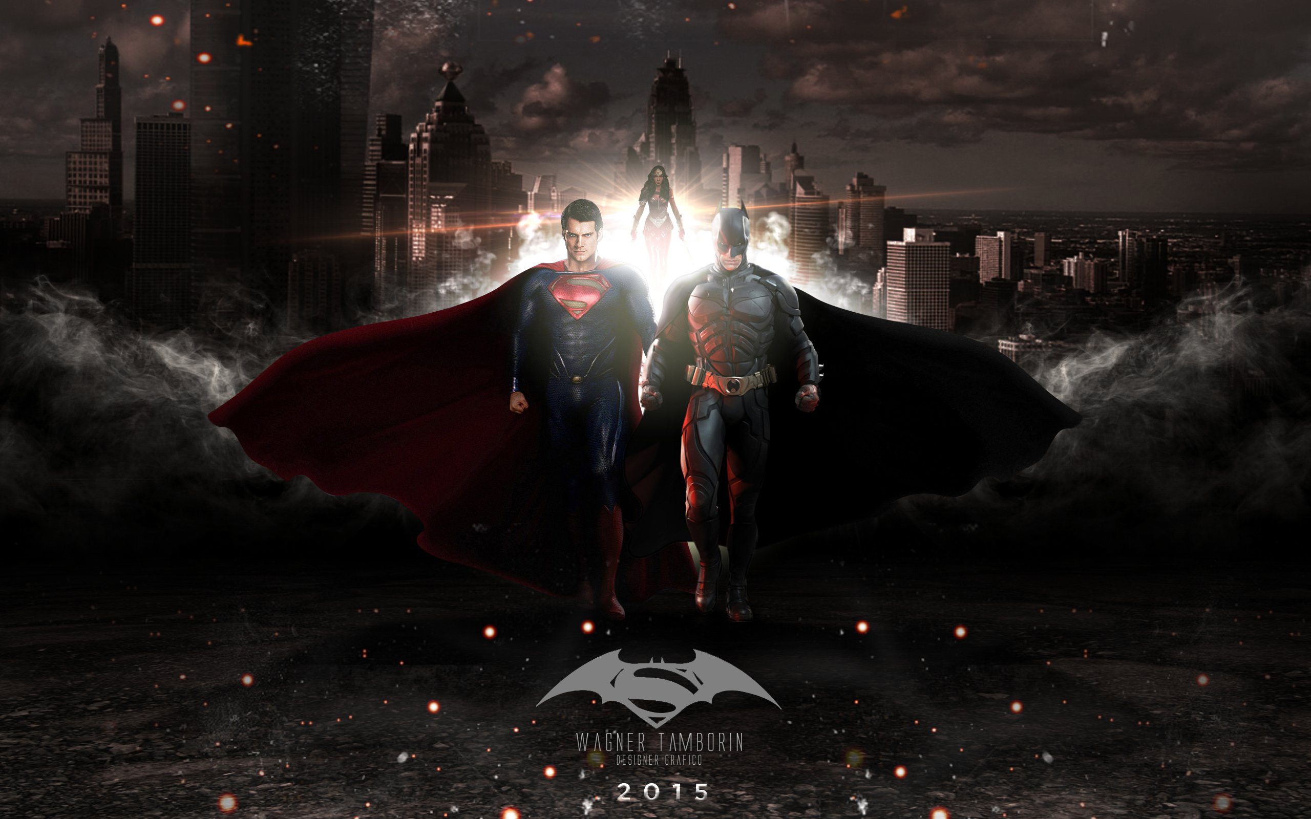 Superman and Batman from Batman v Superman HD Wallpaper