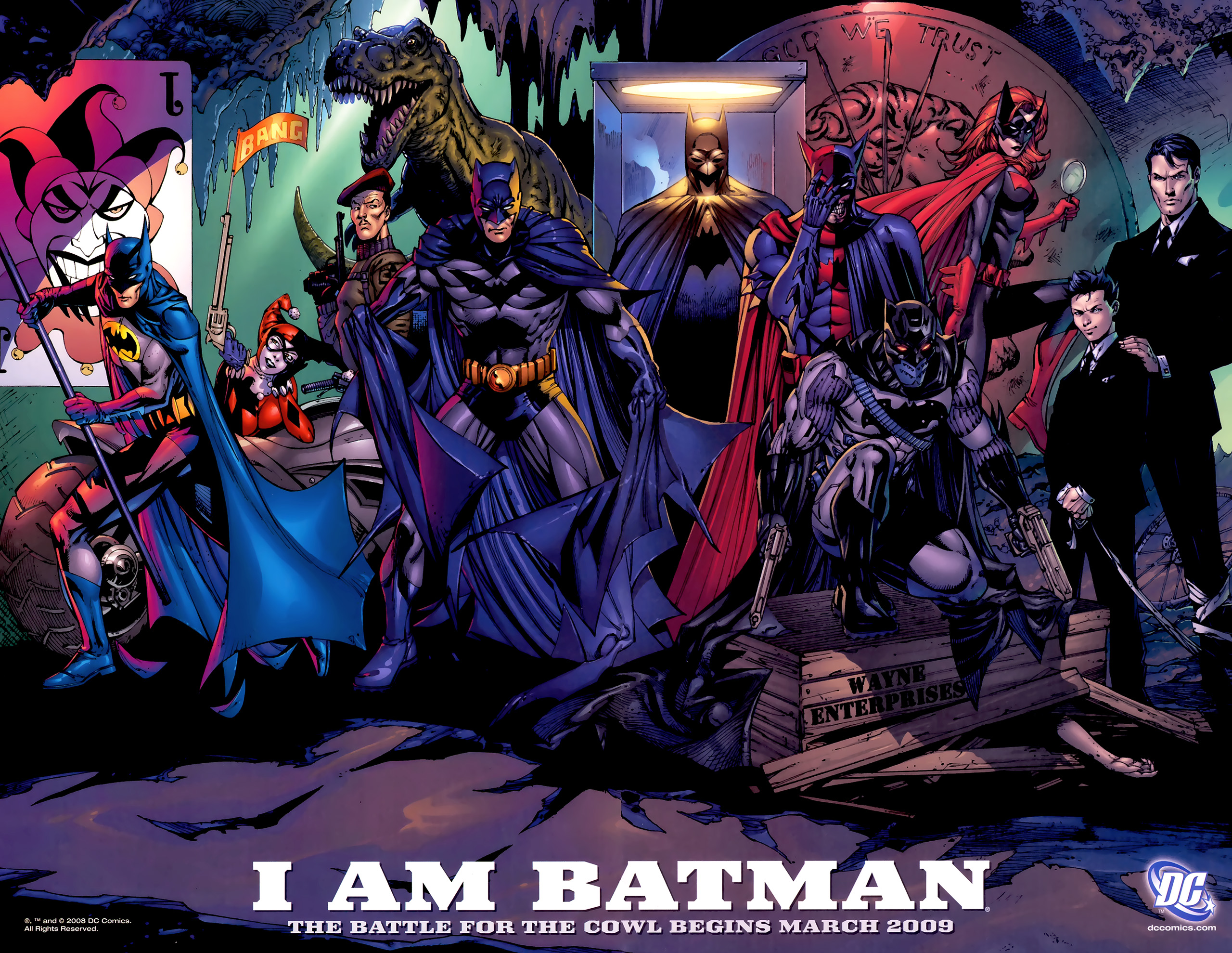 Batman and allies from DC Comics HD Wallpaper