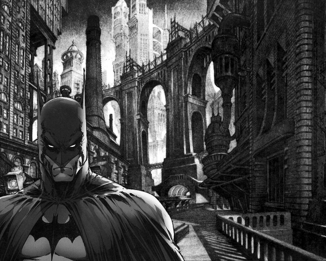 Batman in Gotham City HD Wallpaper