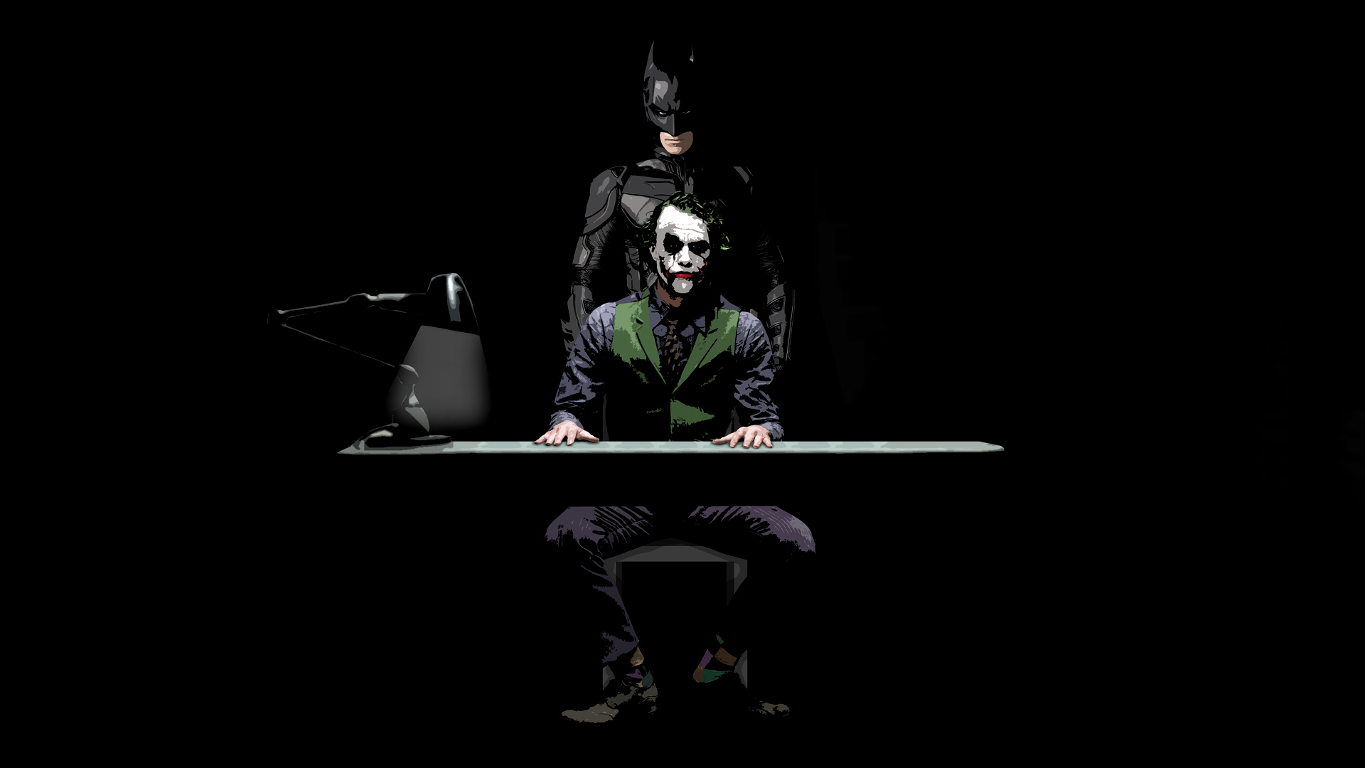 Batman and Joker from The Dark Knight HD Wallpaper