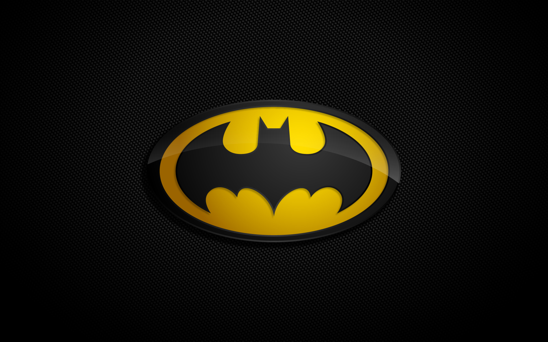 Batman logo on a black textured background HD Wallpaper