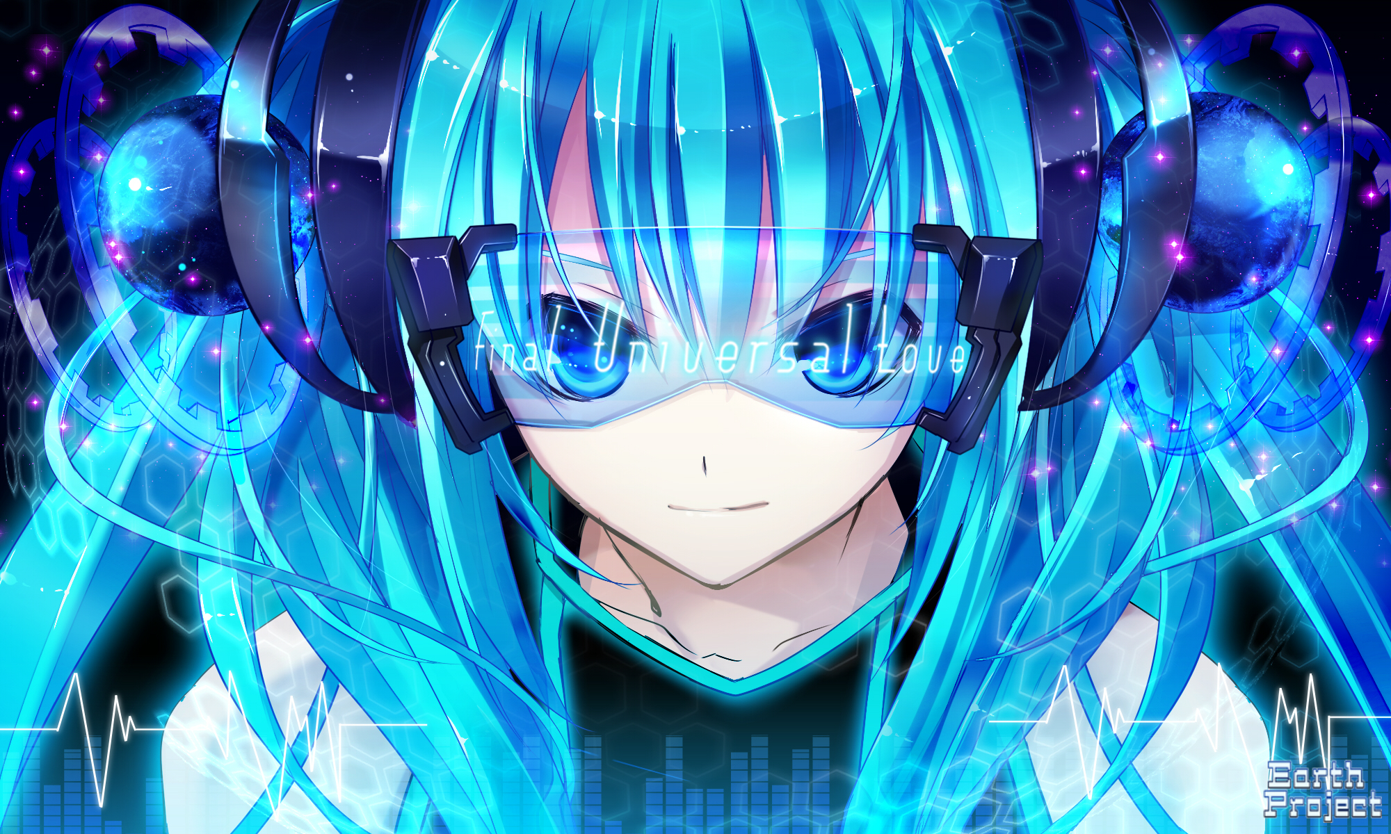 Hatsune Miku from Vocaloid HD Wallpaper