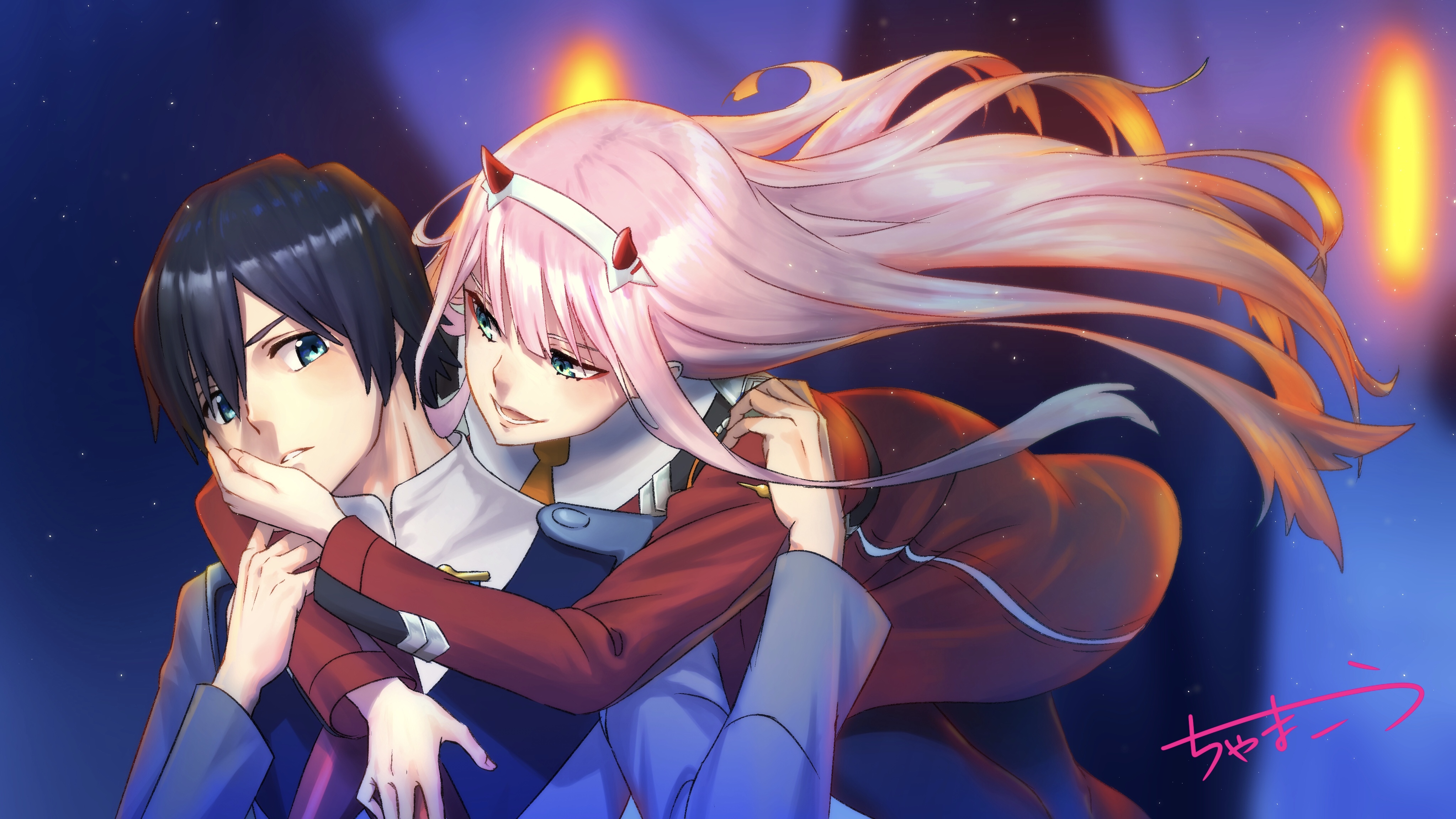 Zero Two from Darling in the FranXX HD Wallpaper