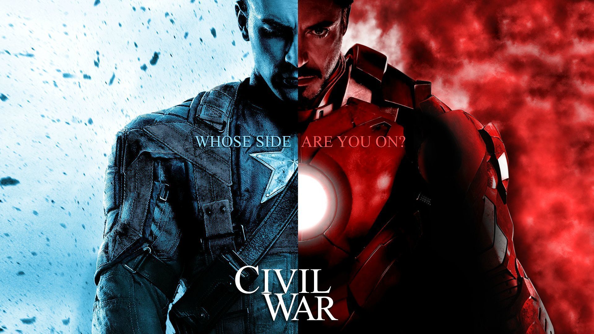 Captain America and Iron Man from Marvel's Civil War HD Wallpaper