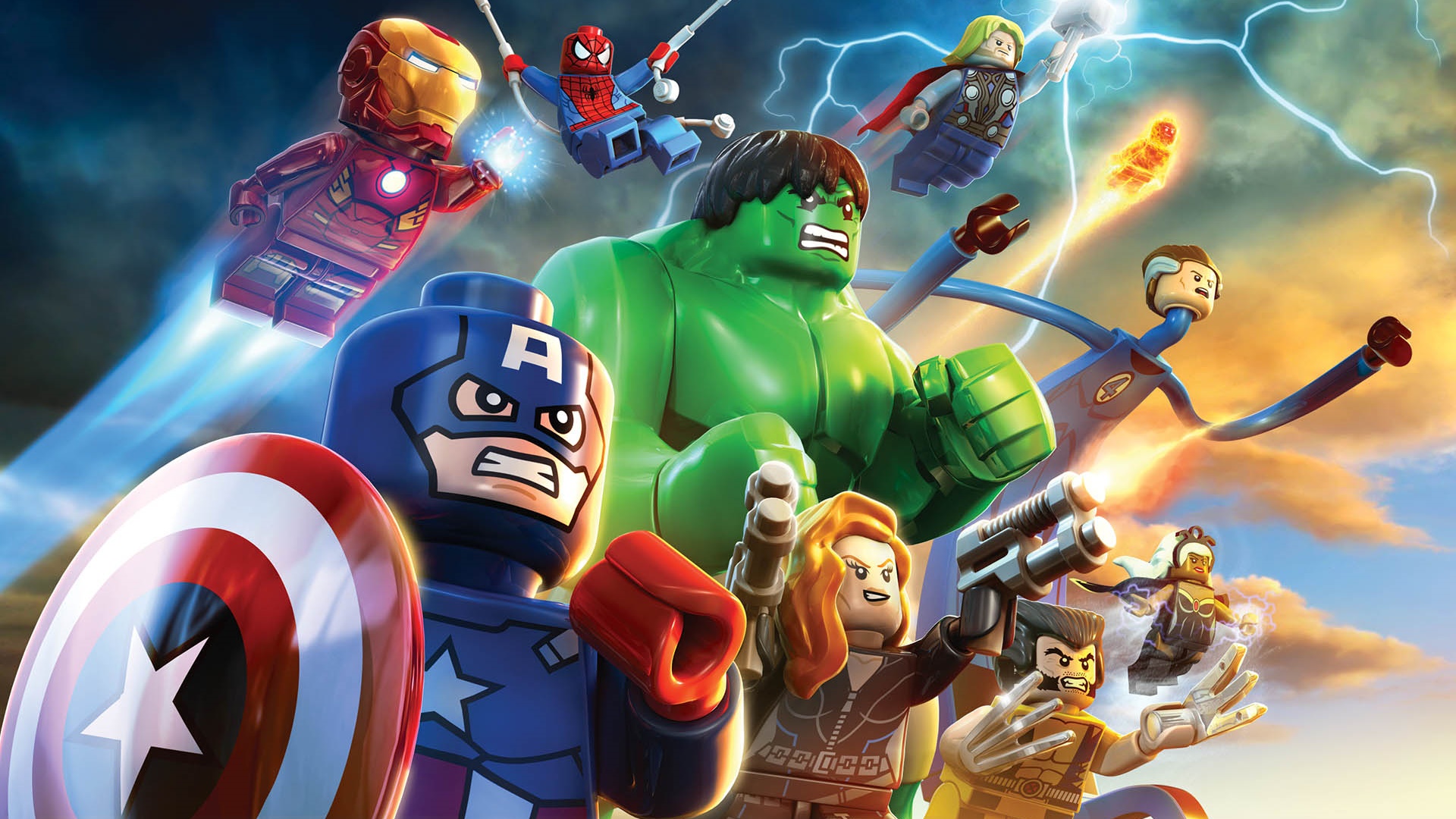 Lego Marvel Super Heroes characters HD Wallpaper