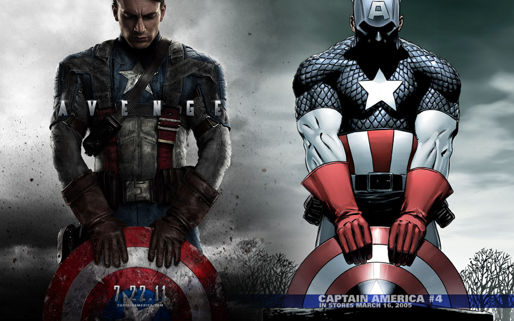 Captain America from Marvel Comics HD Wallpaper
