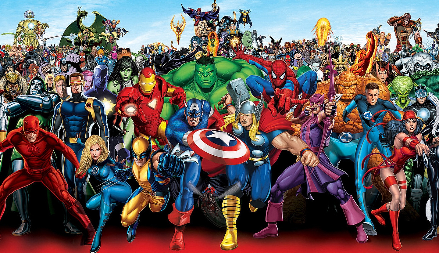 Marvel Comics Superheroes Group HD Wallpaper