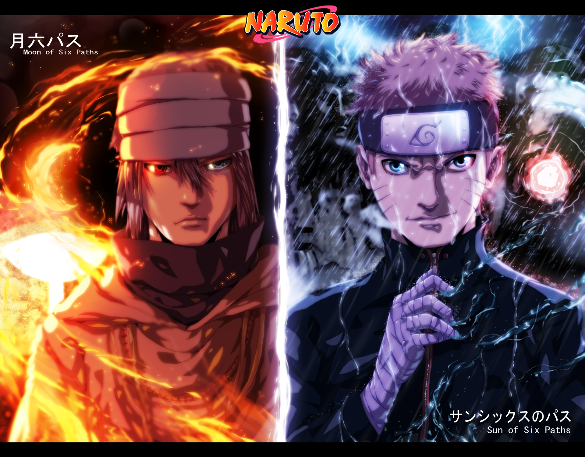 Sasuke Uchiha and Naruto Uzumaki from Naruto HD Wallpaper