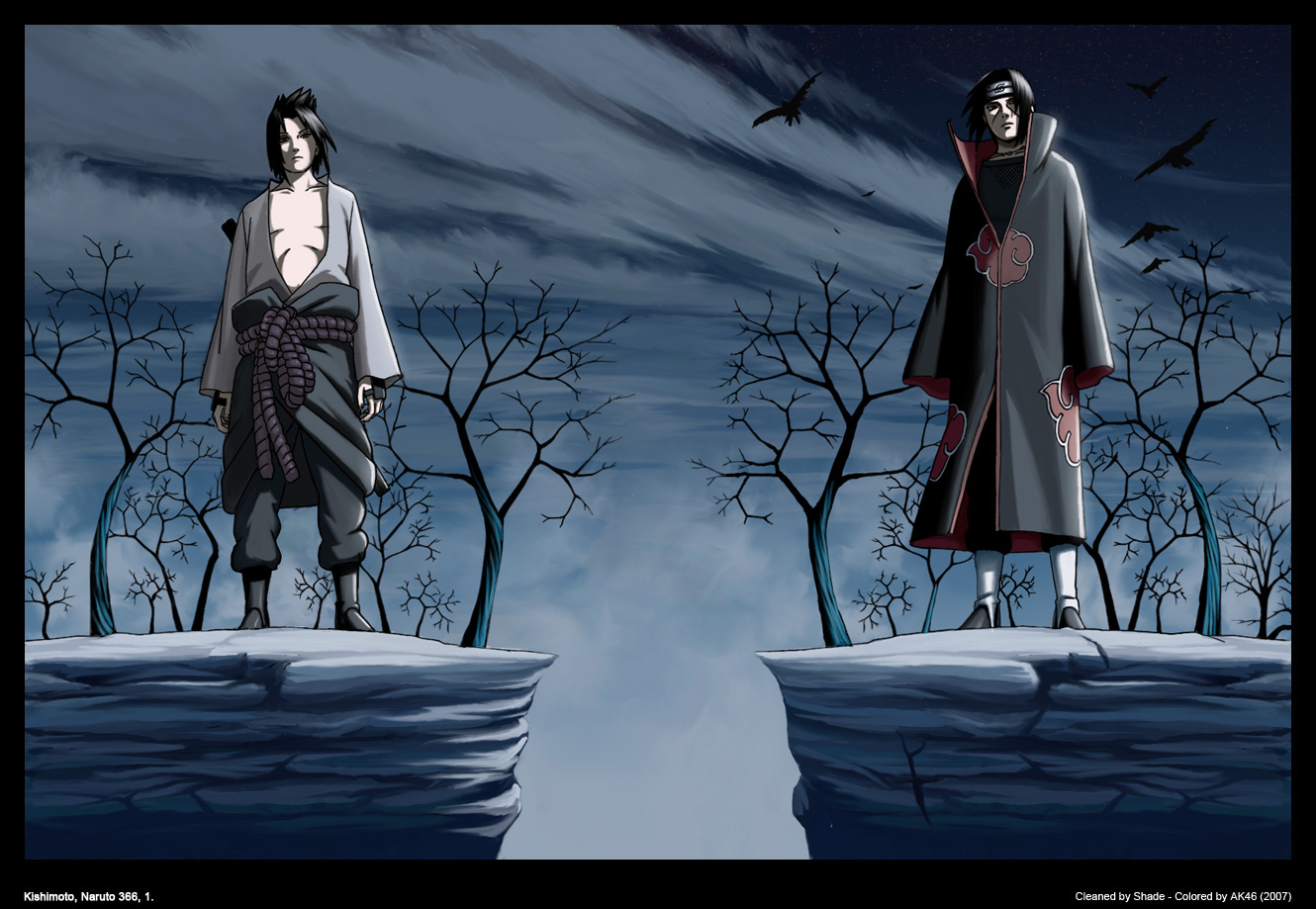 Sasuke and Itachi from Naruto HD Wallpaper