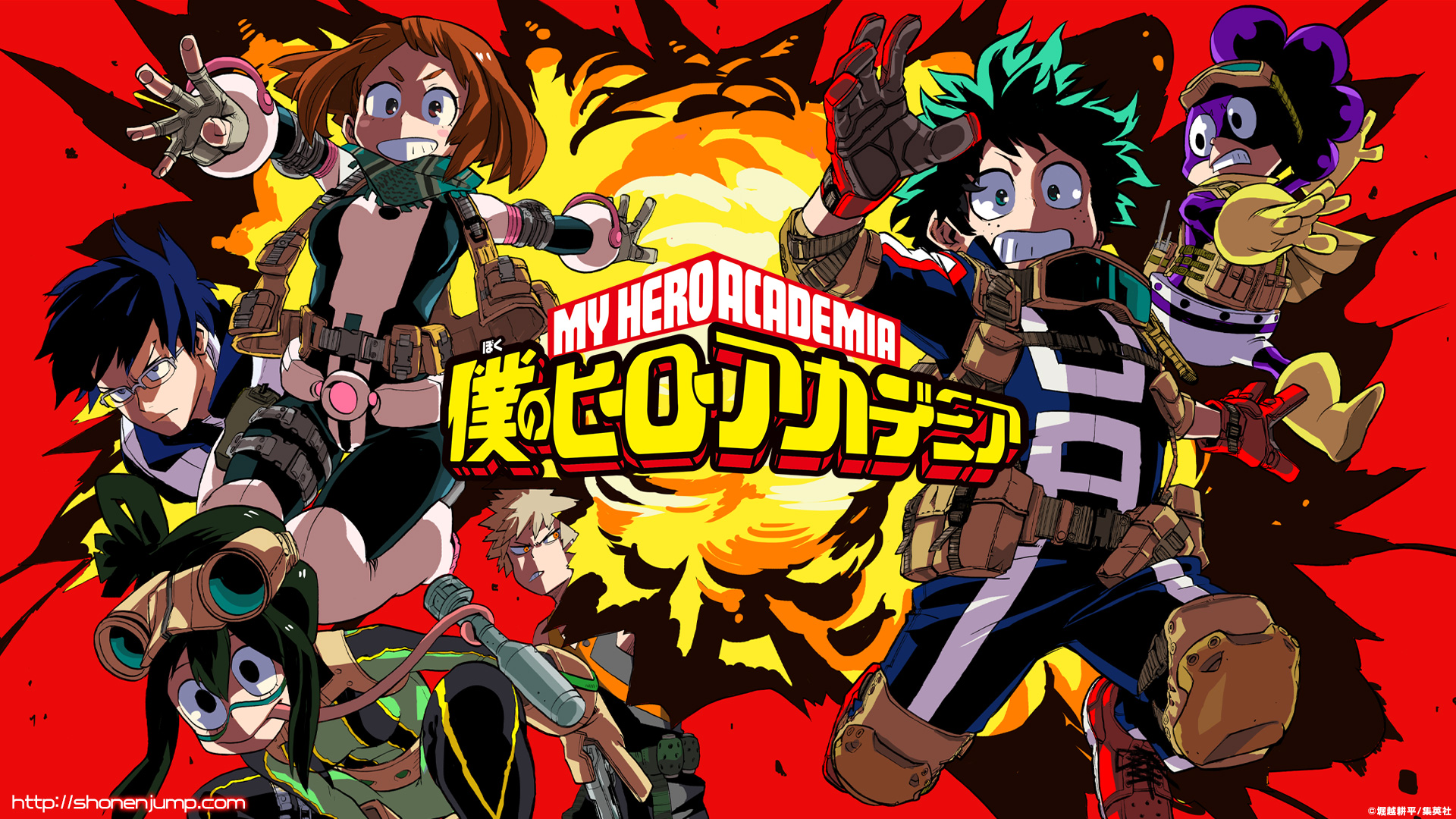 My Hero Academia characters in action HD Wallpaper