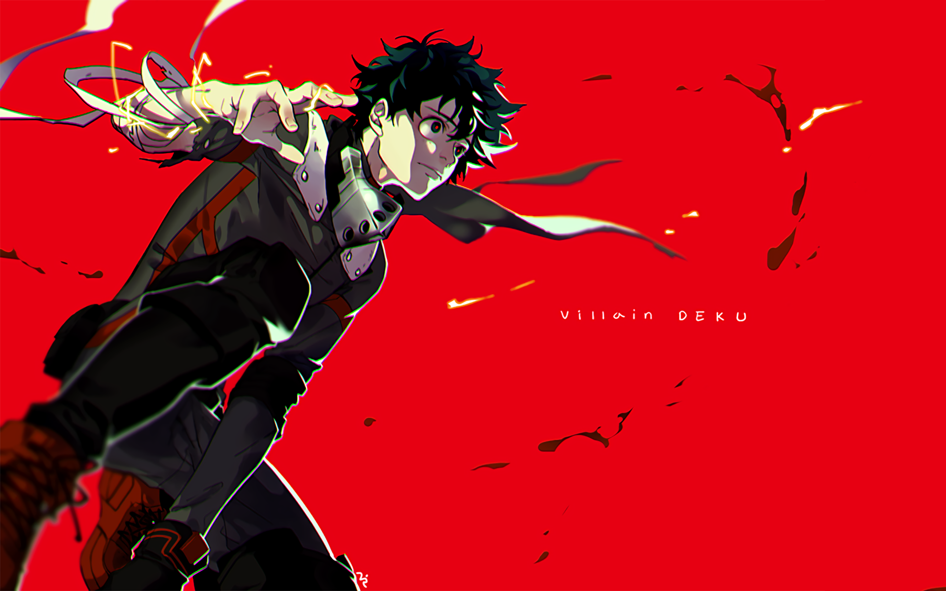 Villain Izuku Midoriya from My Hero Academia HD Wallpaper