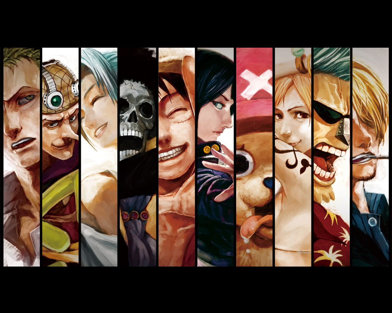 One Piece characters montage HD Wallpaper