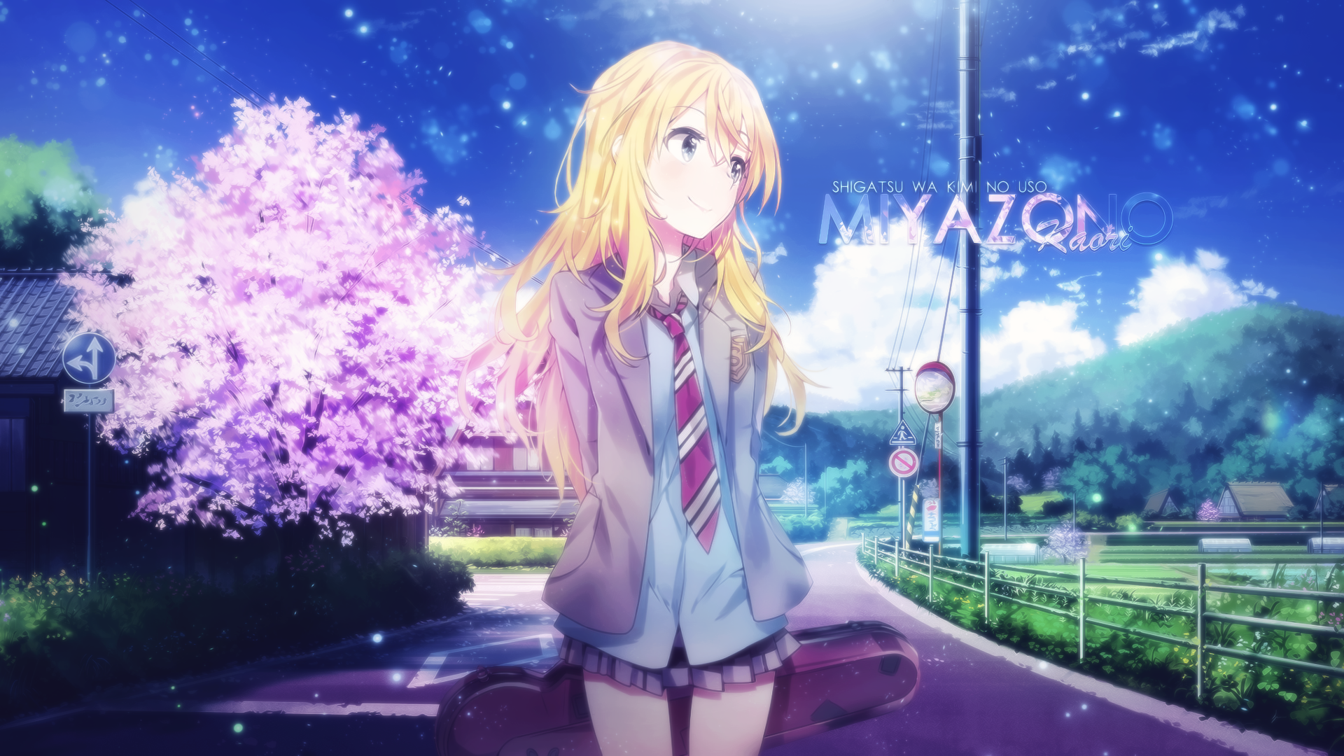 Kaori Miyazono from Shigatsu wa Kimi no Uso HD Wallpaper