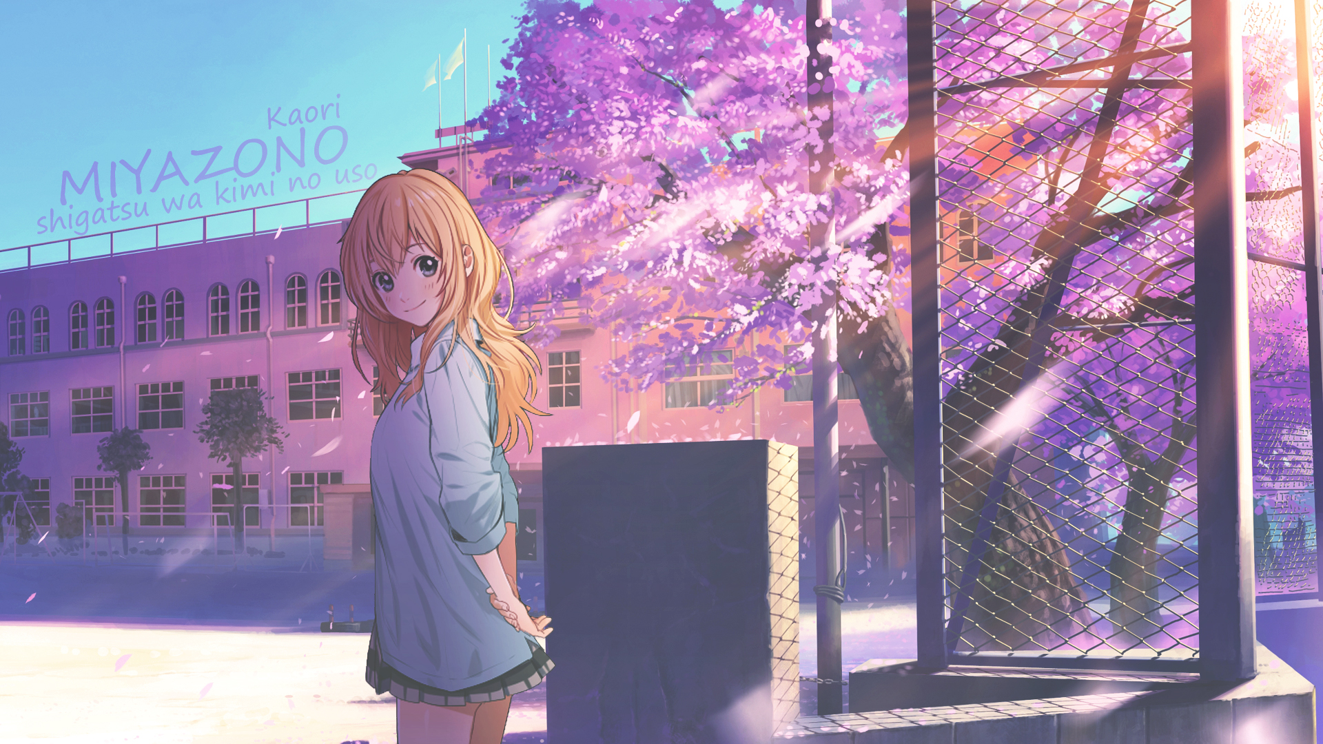 Kaori Miyazono from Shigatsu wa Kimi no Uso HD Wallpaper