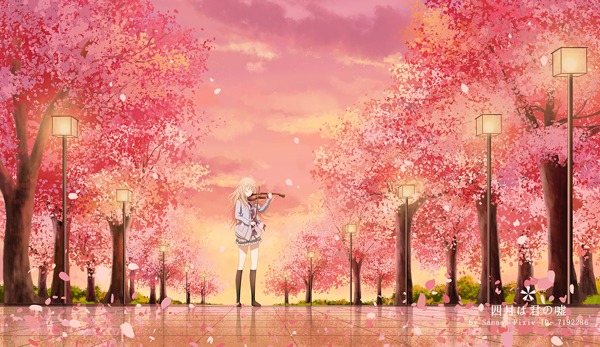Kaori Miyazono from Your Lie in April HD Wallpaper