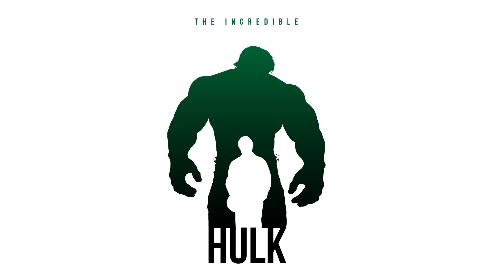 The Incredible Hulk Silhouette HD Wallpaper