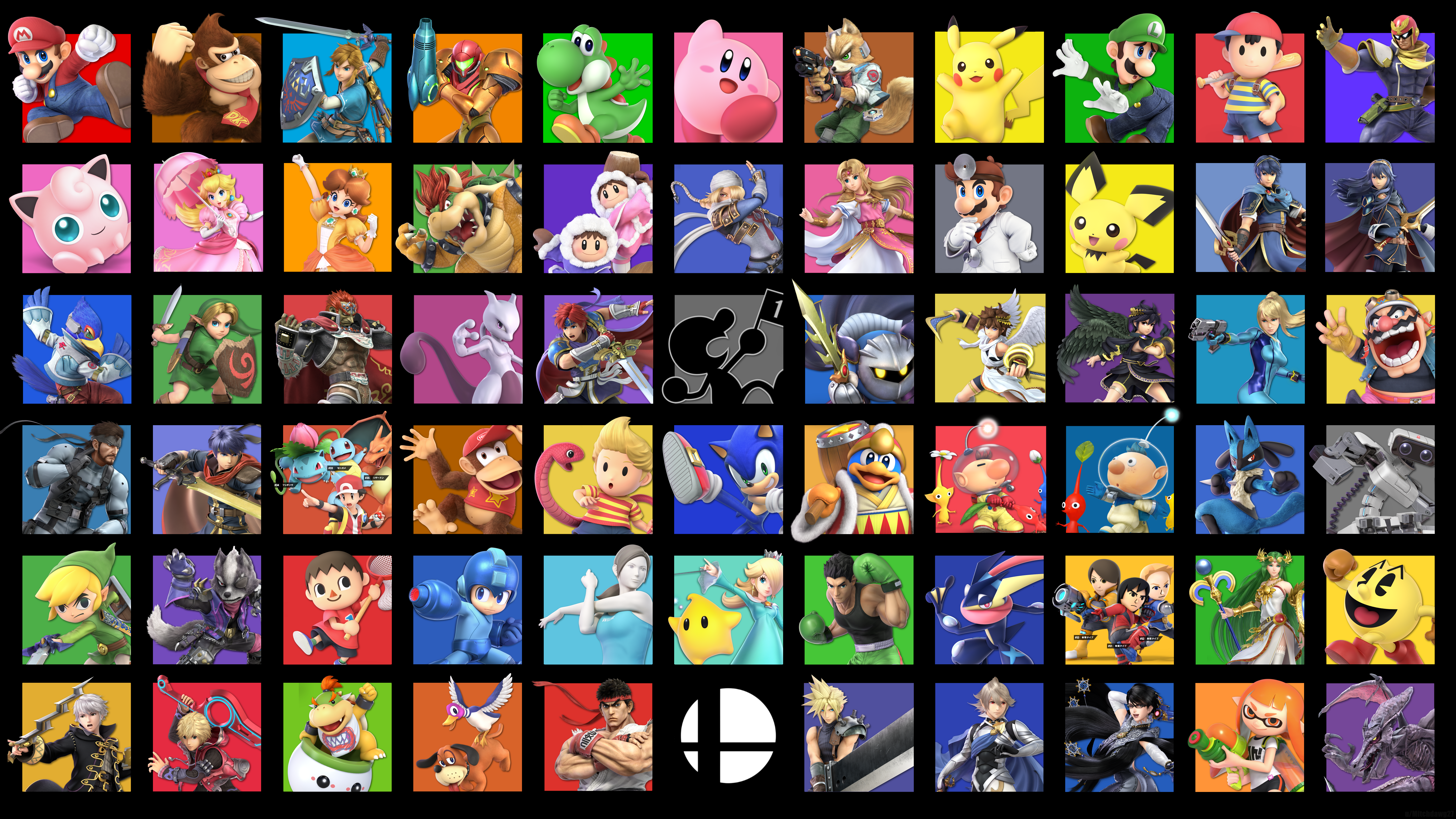 Super Smash Bros. Ultimate Character Select Screen HD Wallpaper