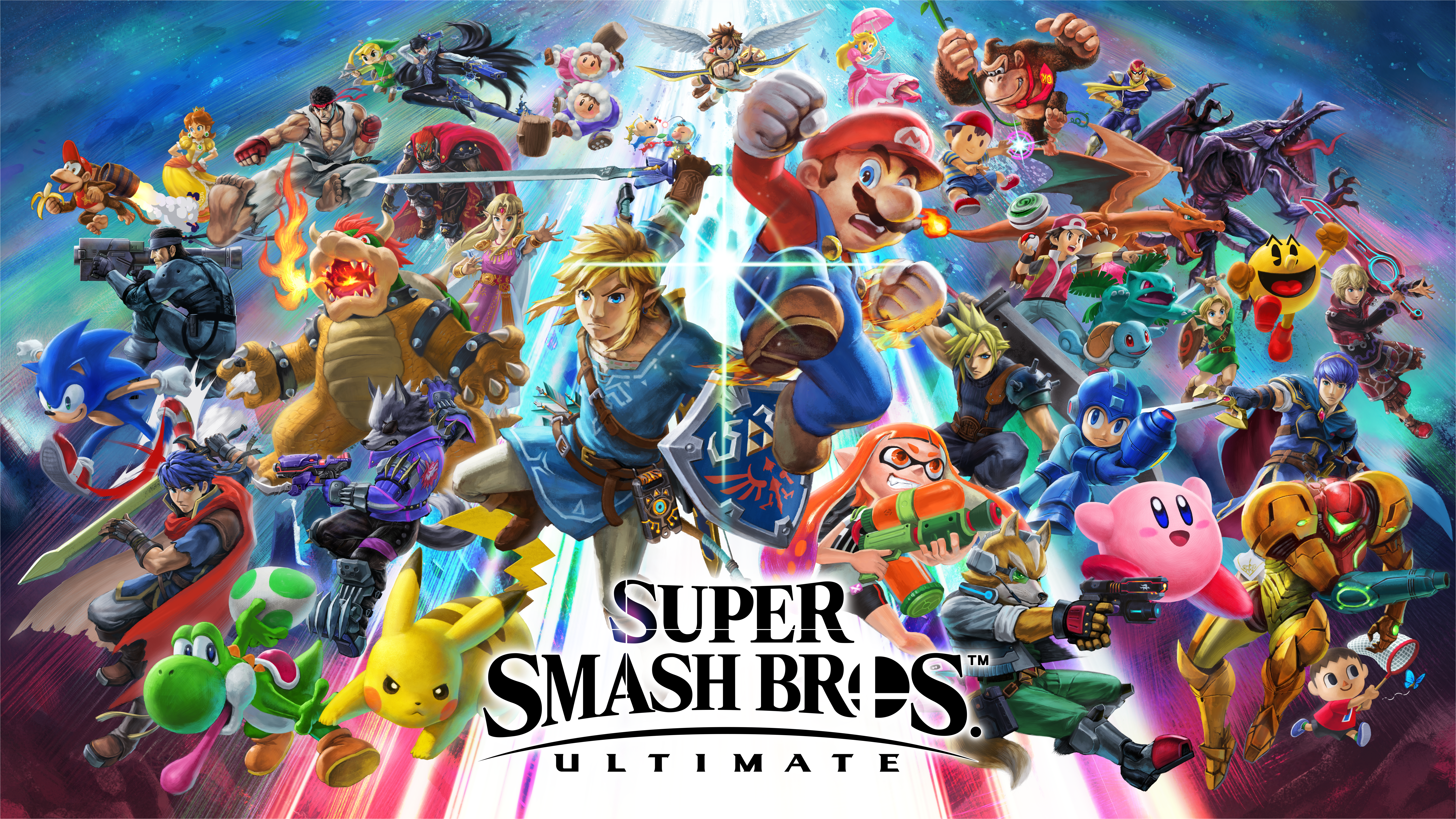 Super Smash Bros. Ultimate characters montage HD Wallpaper