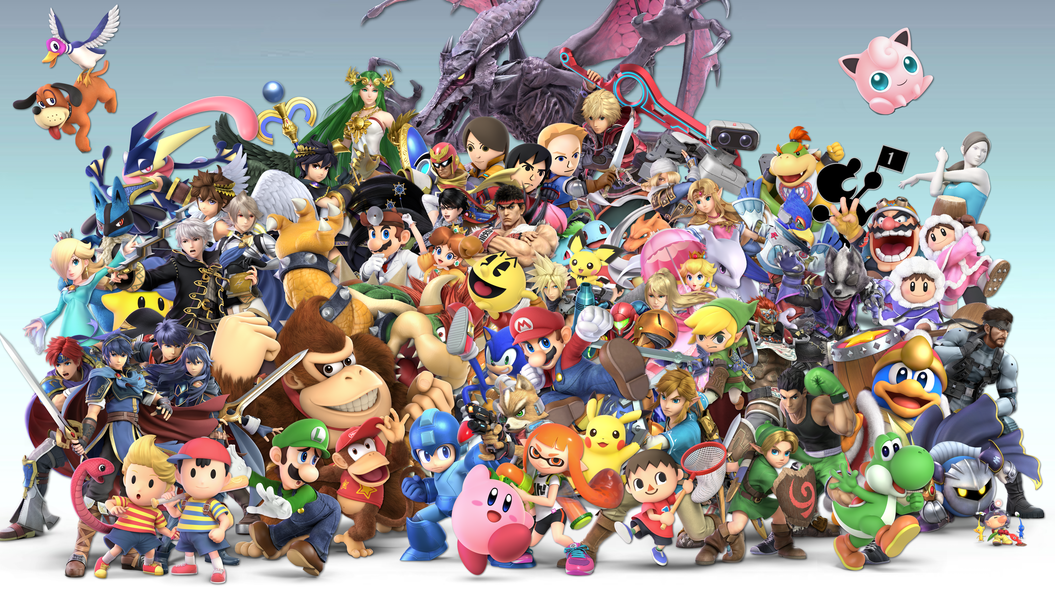 Super Smash Bros. Ultimate Roster HD Wallpaper