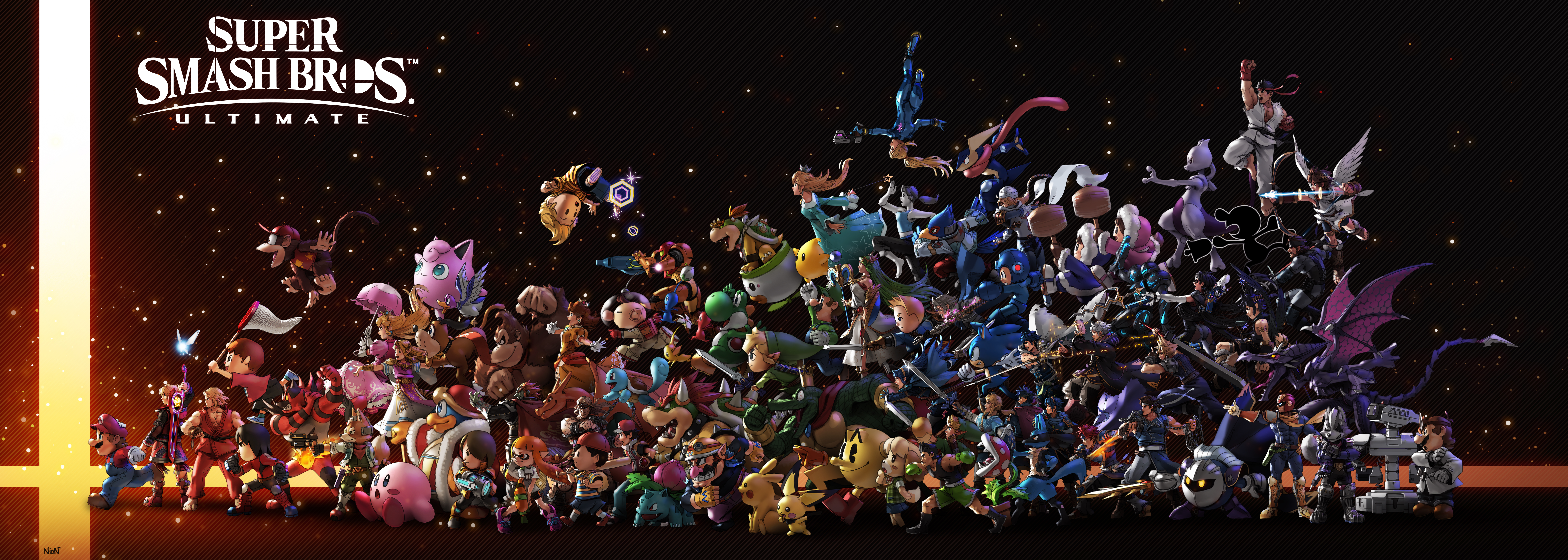 Super Smash Bros. Ultimate Roster HD Wallpaper