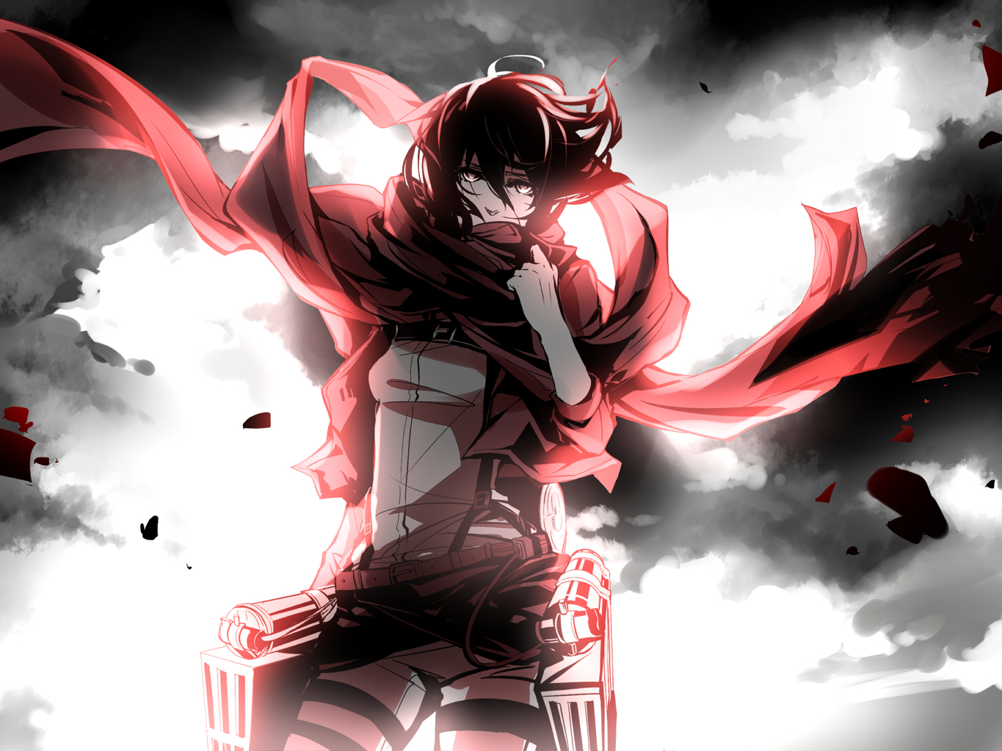 Mikasa Ackerman from Attack on Titan HD Wallpaper