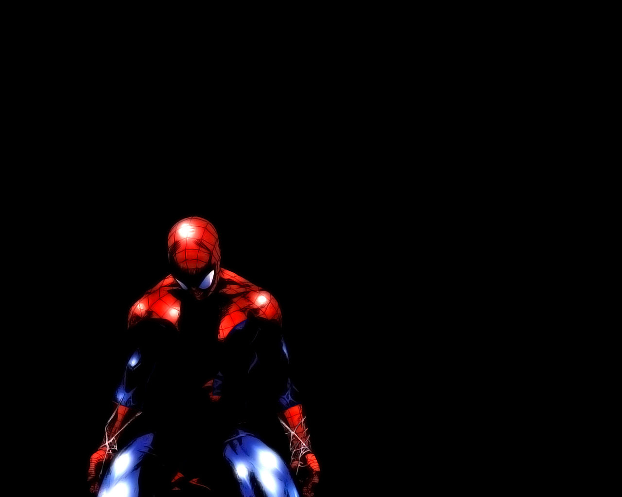 Spider-Man in the dark HD Wallpaper