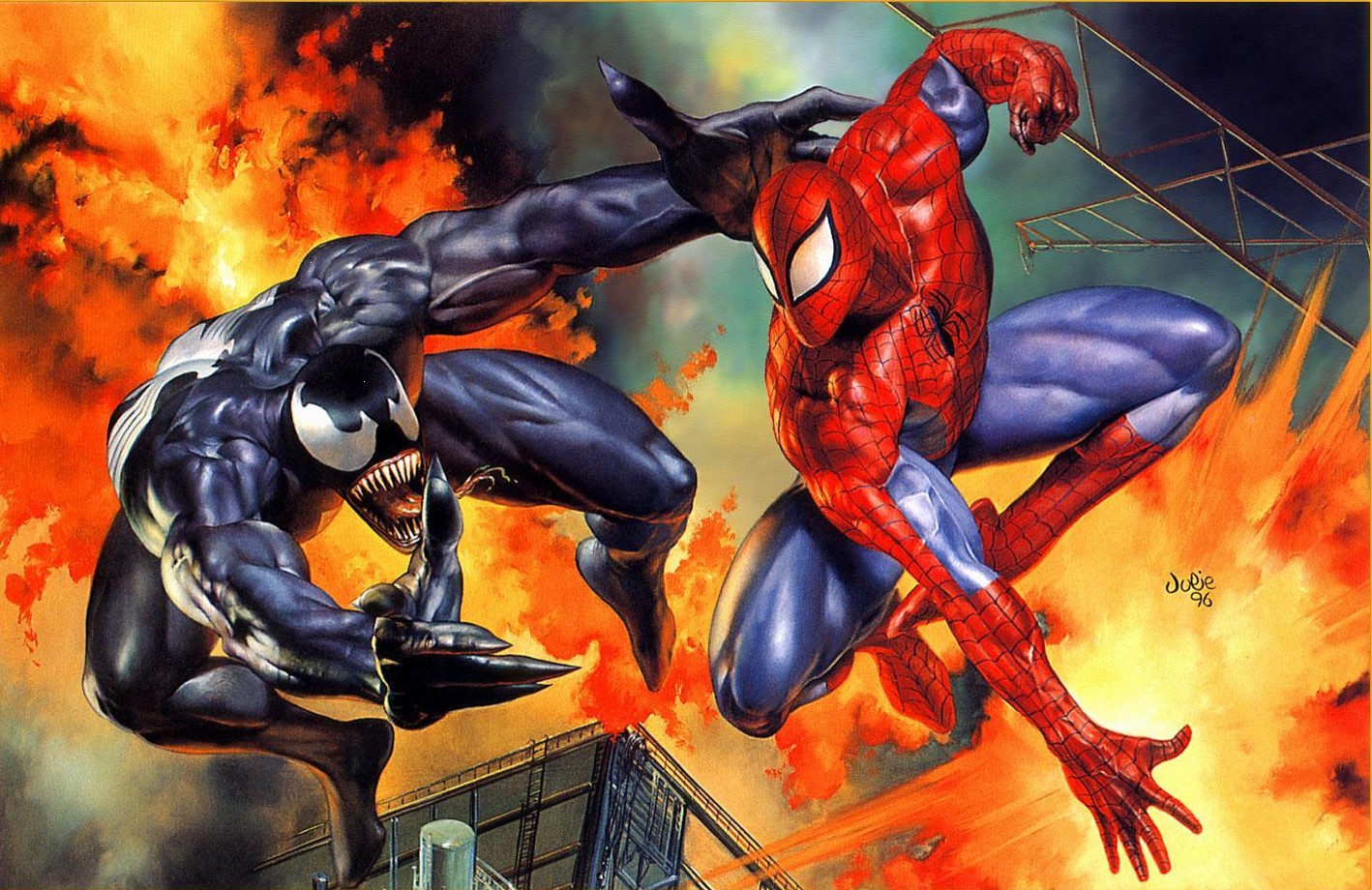 Spider-Man vs. Venom HD Wallpaper